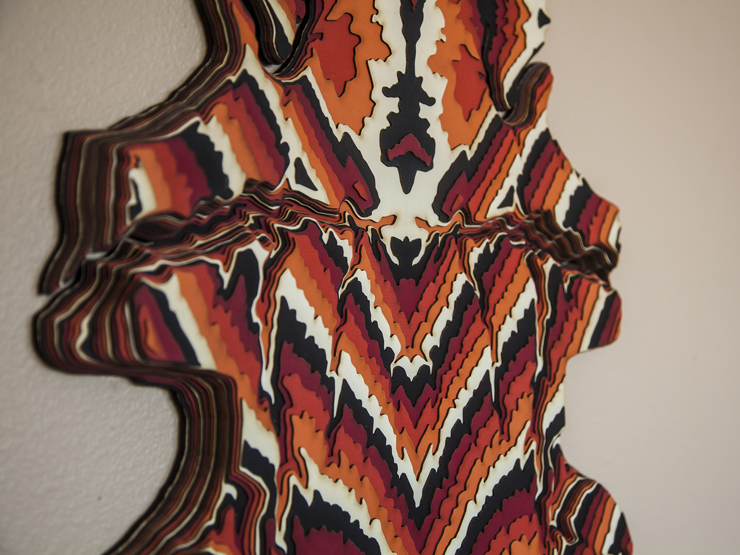 This is of the lower Lodor canyon, with the Green River creating the border/outline of the piece