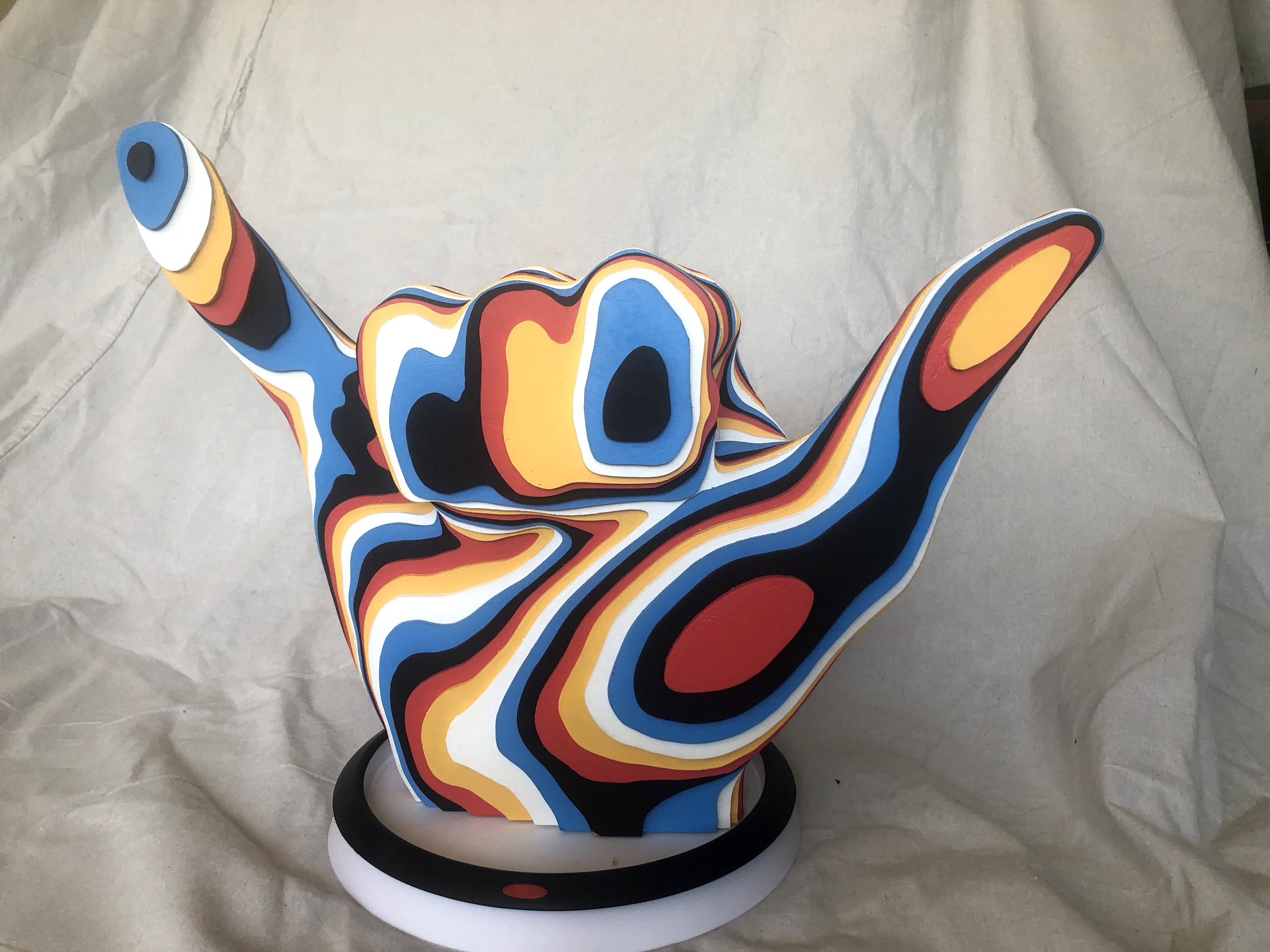 Hang Loose Hand Sculpture — Beatnik Prints