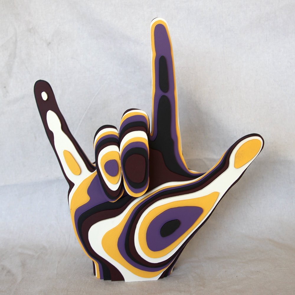 Hang Loose Hand Sculpture — Beatnik Prints