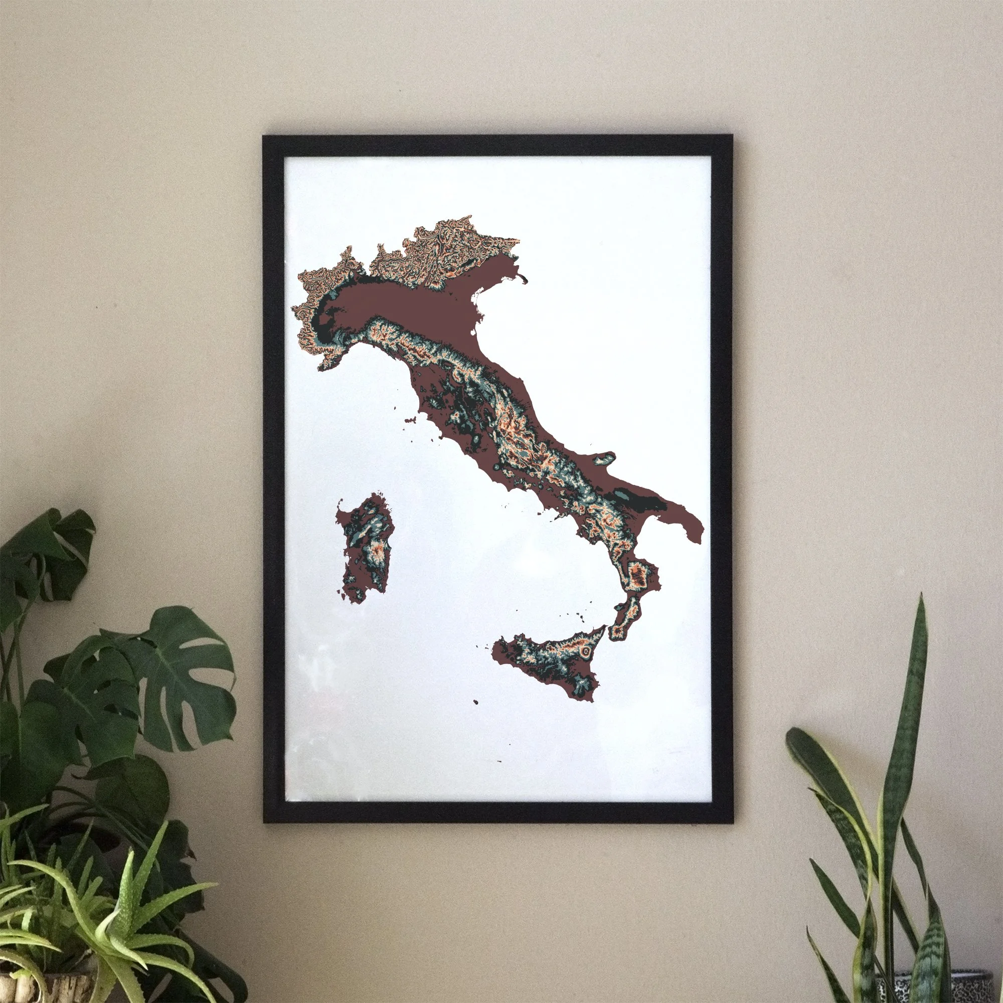 Country Topography Prints