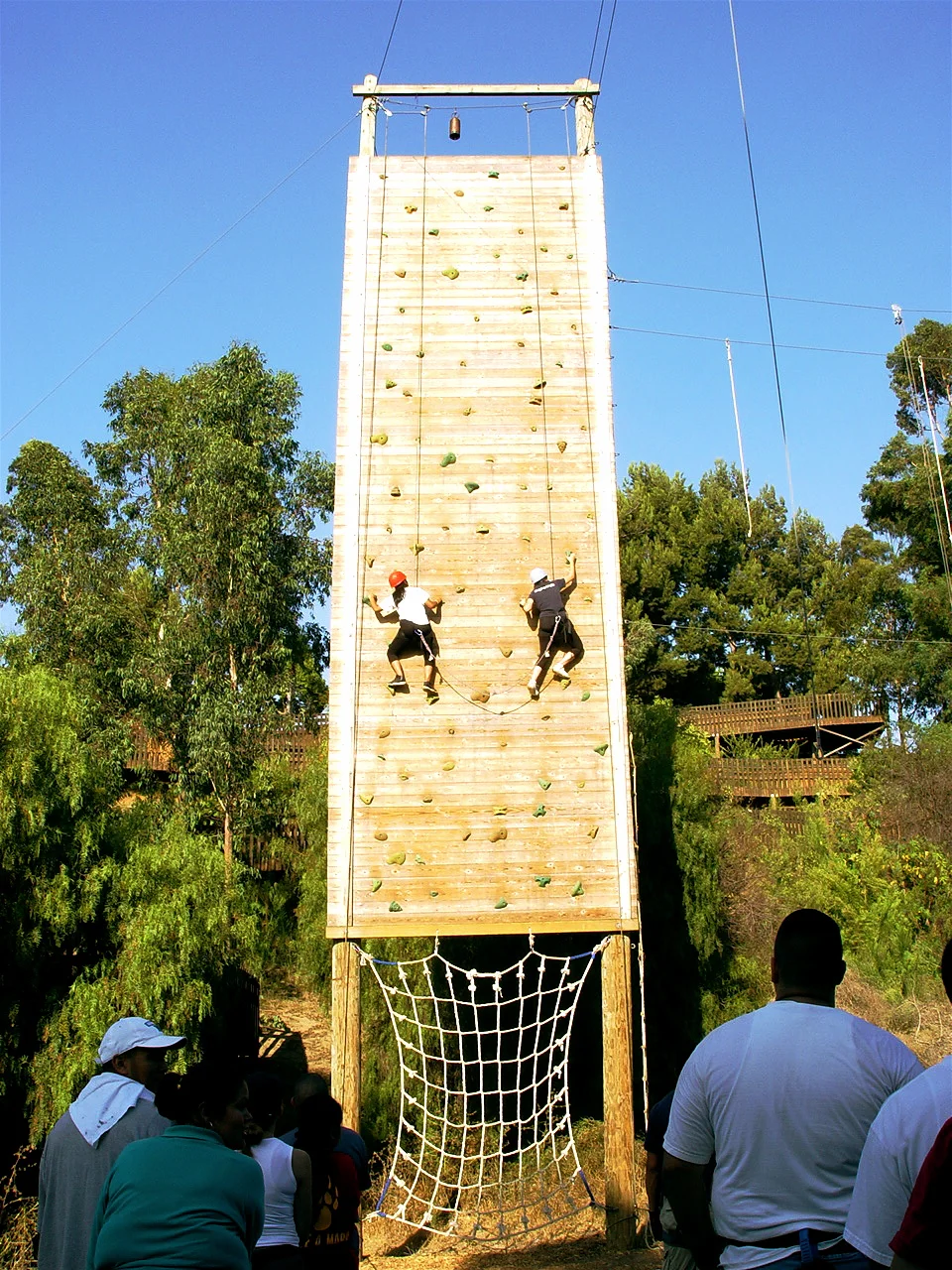 Culver City Climbing Wall Belay and Climbers.JPG