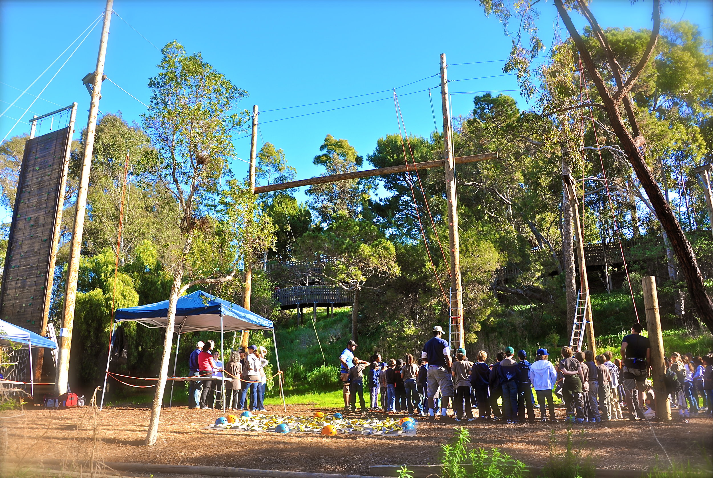 Culver City from ground up ropes course.JPG