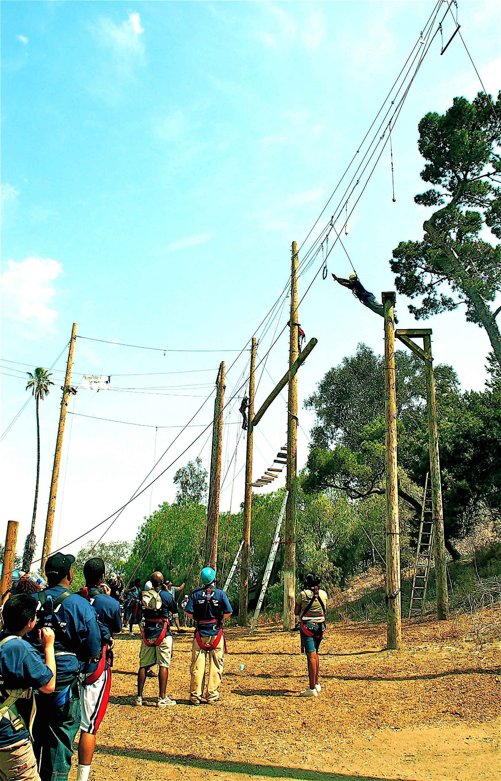 Culver City Ropes Course in Actions.JPG