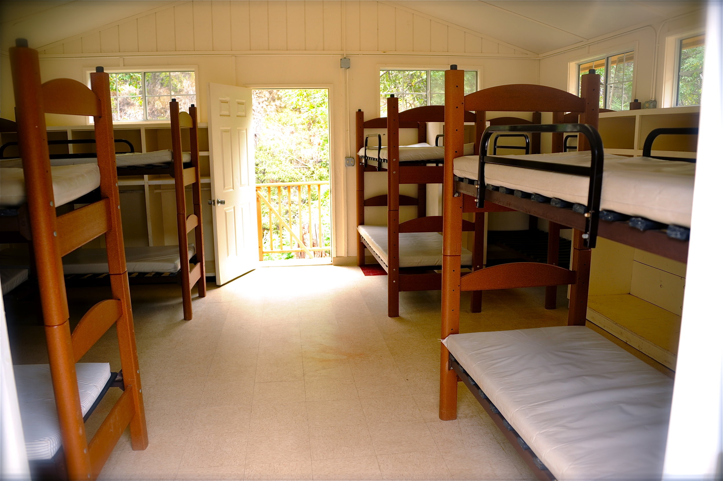 Camp Hess Kramer inside cabins bunks.JPG