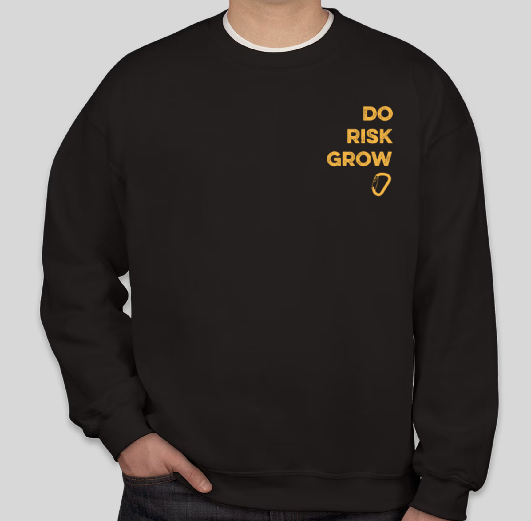 do. risk. grow. Crewneck Sweatshirt