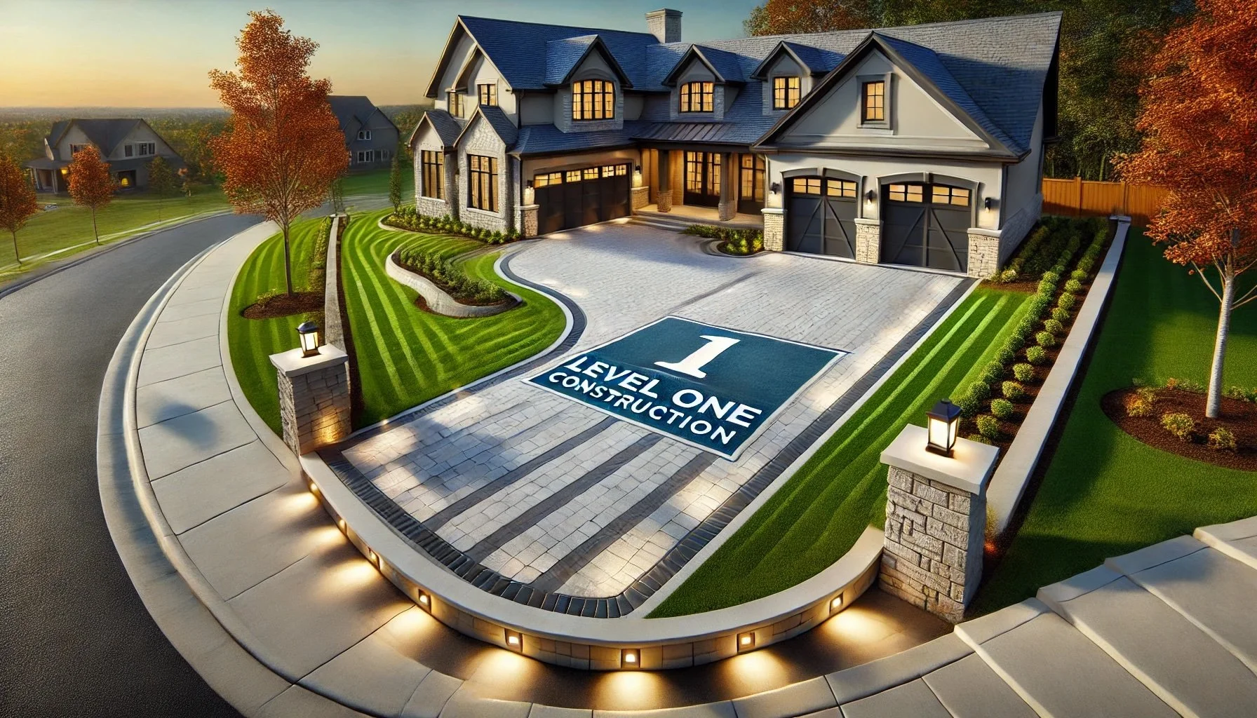 Driveway Construction During Home Renovation | Level One Construction