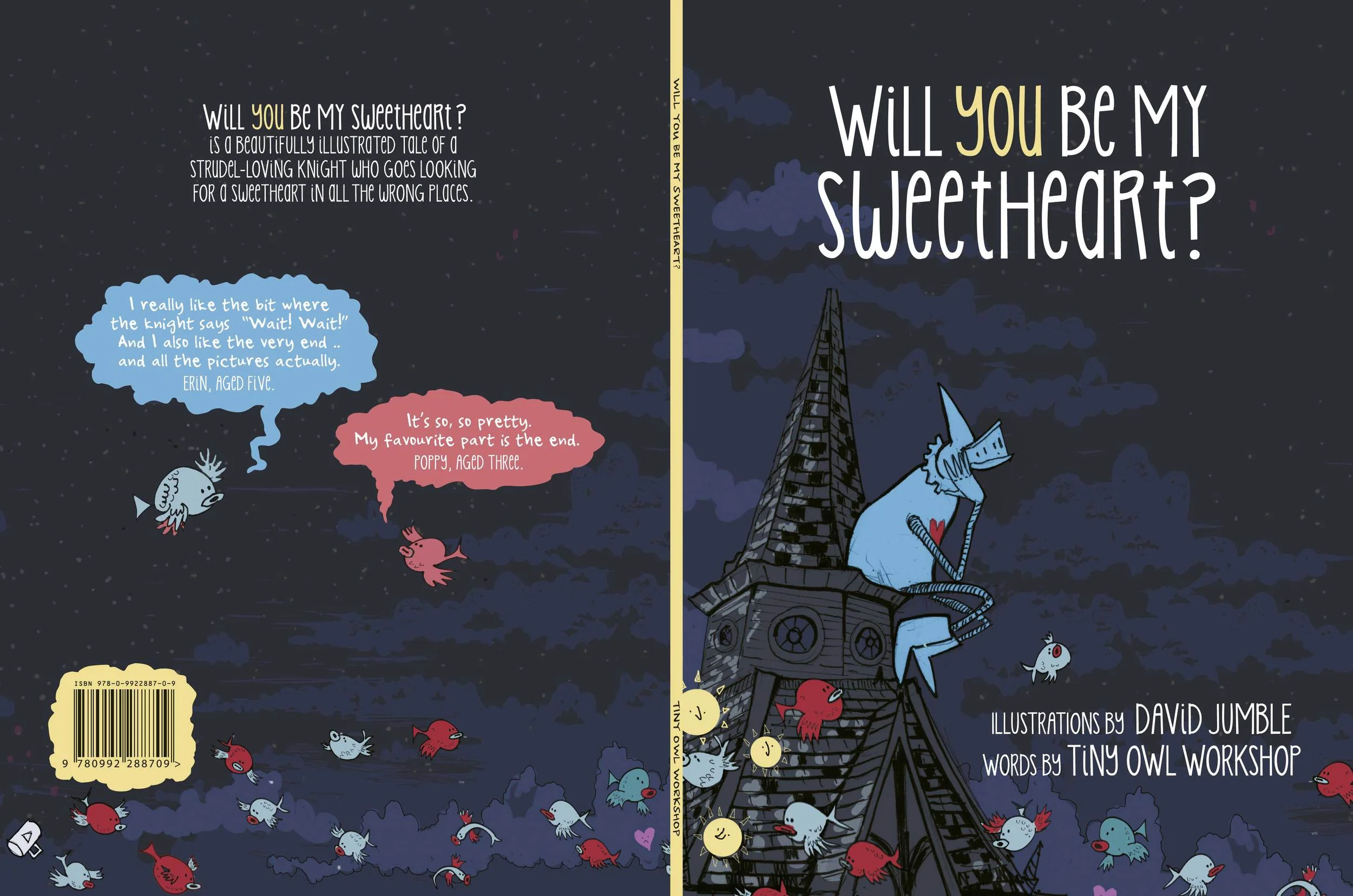  The back cover of this title features reviews by a five year-old and three year-old readers. Nice. 