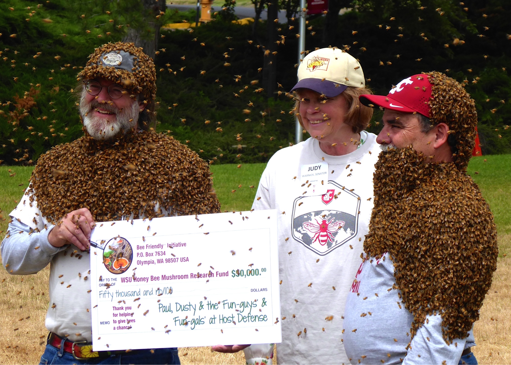 Paul Stamets, Earthling, Director of Research Fungi Perfecti, LLC Senator Judy Warnick, 13th Legislative District, WA State Dr. Dan Bernardo, Provost & Executive Vice President, Washington State University