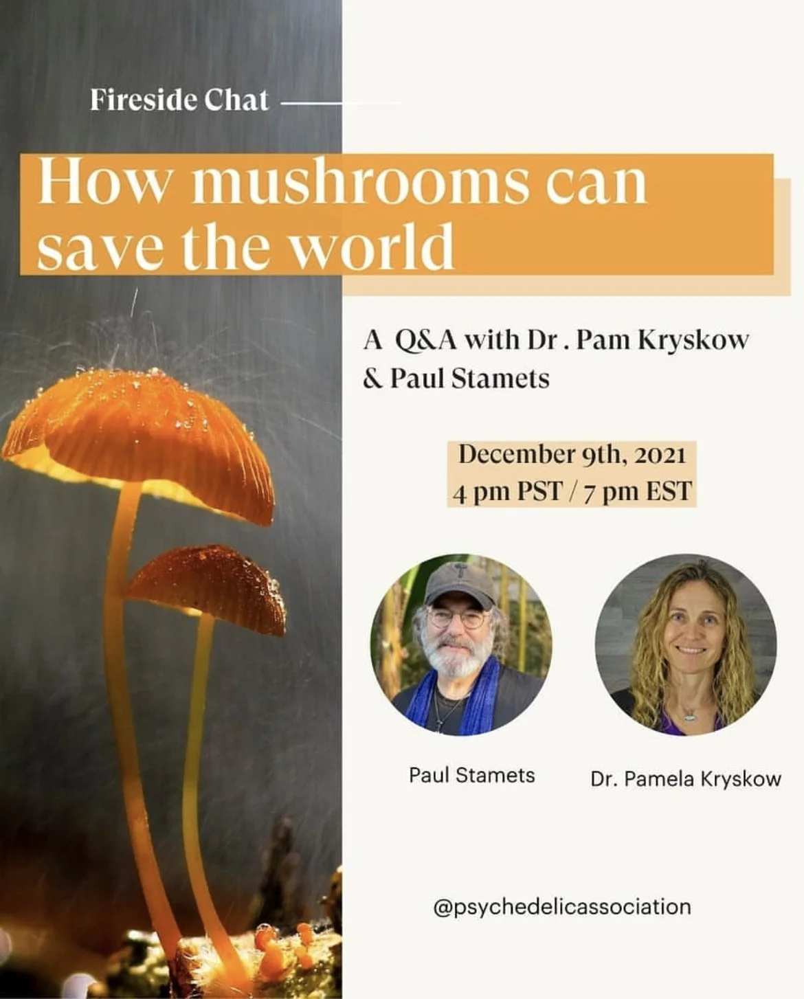 CPA: Fireside chat Q&amp;A with Paul Stamets and Dr. Pamela Kryskow