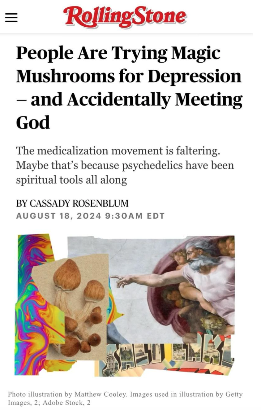 People Are Trying Magic Mushrooms for Depression - And Accidentally Meeting God