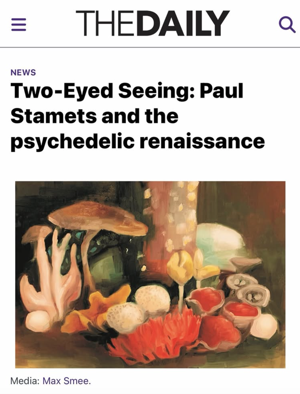 Two-Eyed Seeing: Paul Stamets and the psychedelic renaissance