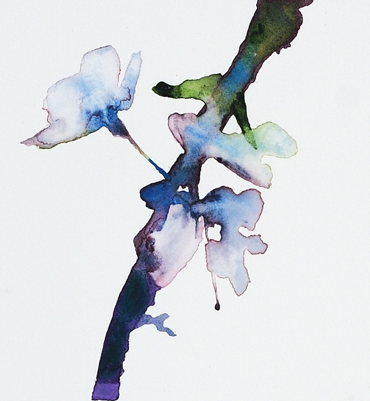 Detail from "Cherry Blossom Calligraphy"