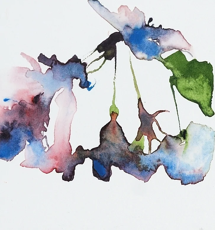 Detail 2 from "Cherry Blossom Calligraphy"
