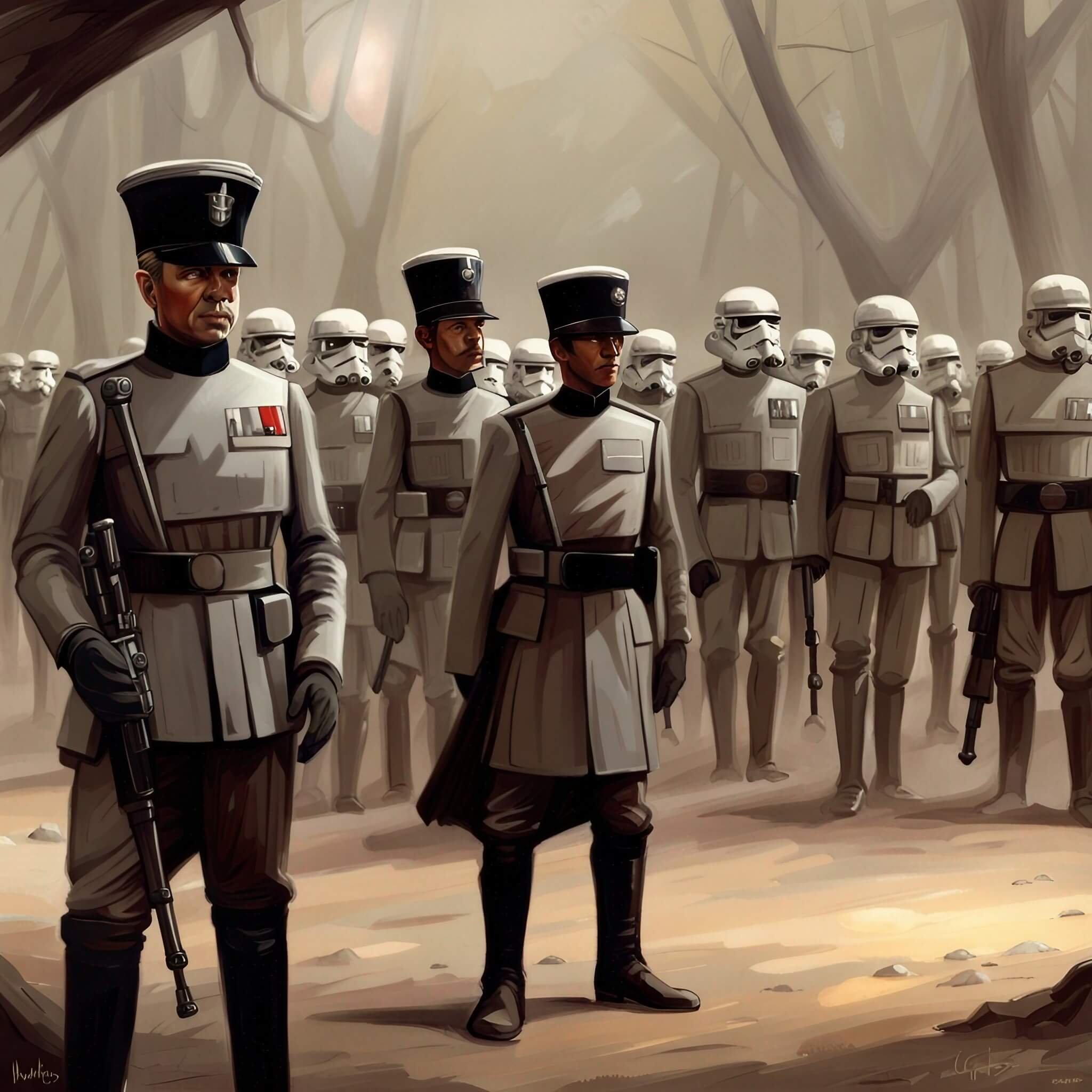 Star wars imperial officer art