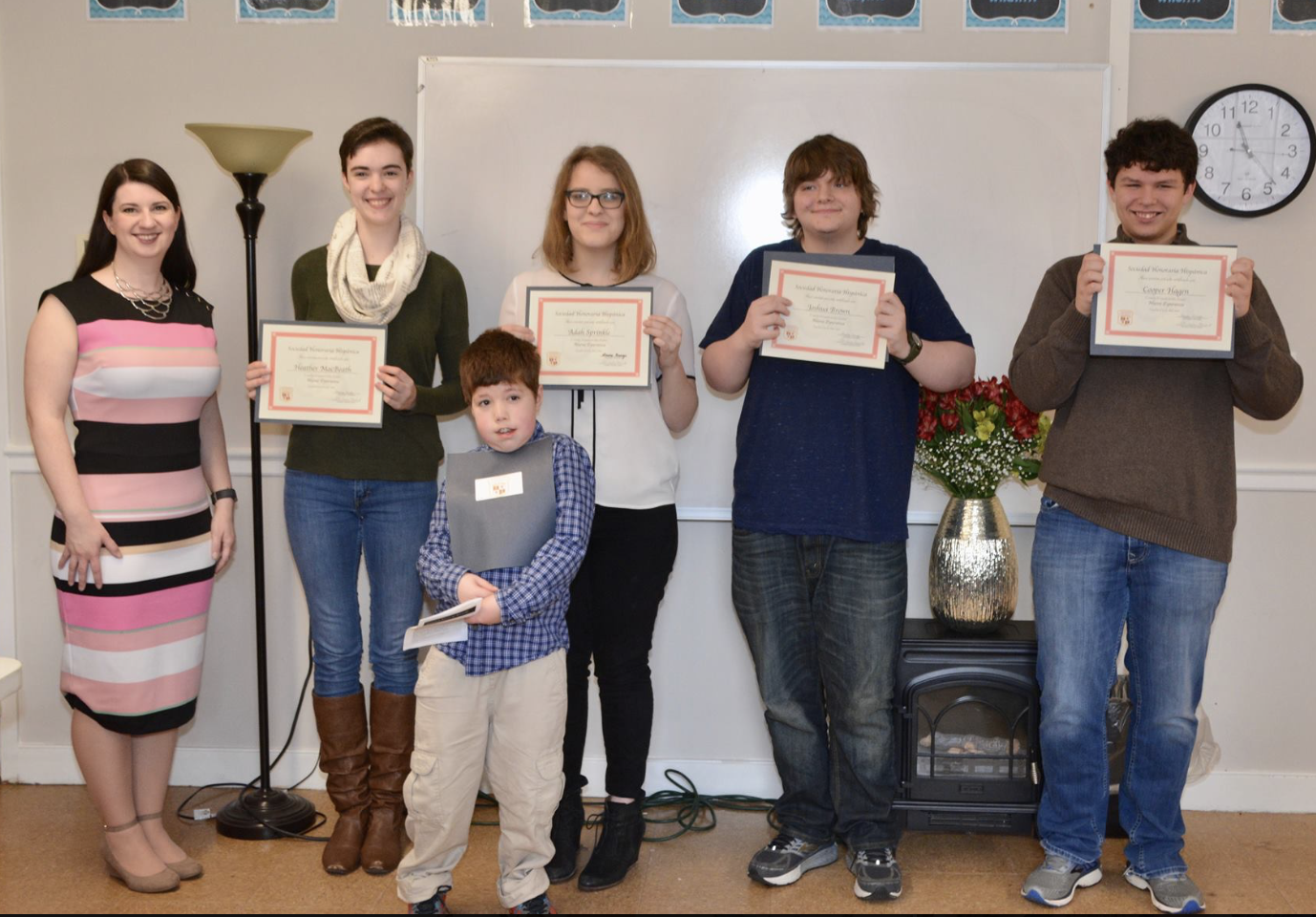 Our 2018 Sociedad Honoraria Hispánica inductees.
