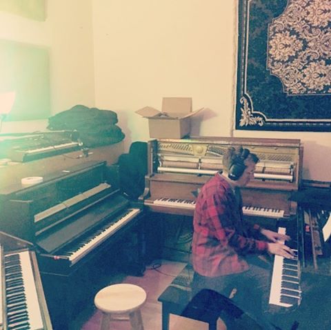 Epic getting to watch @mikaeljorgensen from #wilco play on some tunes for the new record. Thanks to @jessebergometer and @brotherynstudios for brining in some amazing people. Album release date and shows coming soon. #ojai