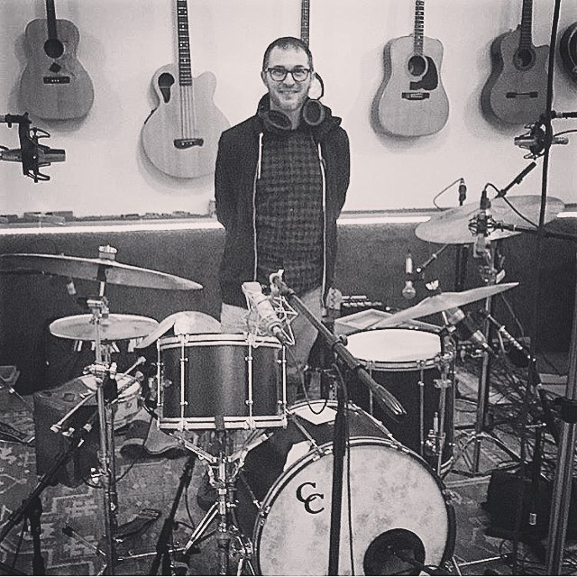 It was epic watching @joeywaronker play on my new album, knowing he's recorded and played with some legends. #beck #elliottsmith #paulmccartney #johnnycash #atomsforpeace to list a few. @jessebergometer #brotherynstudios