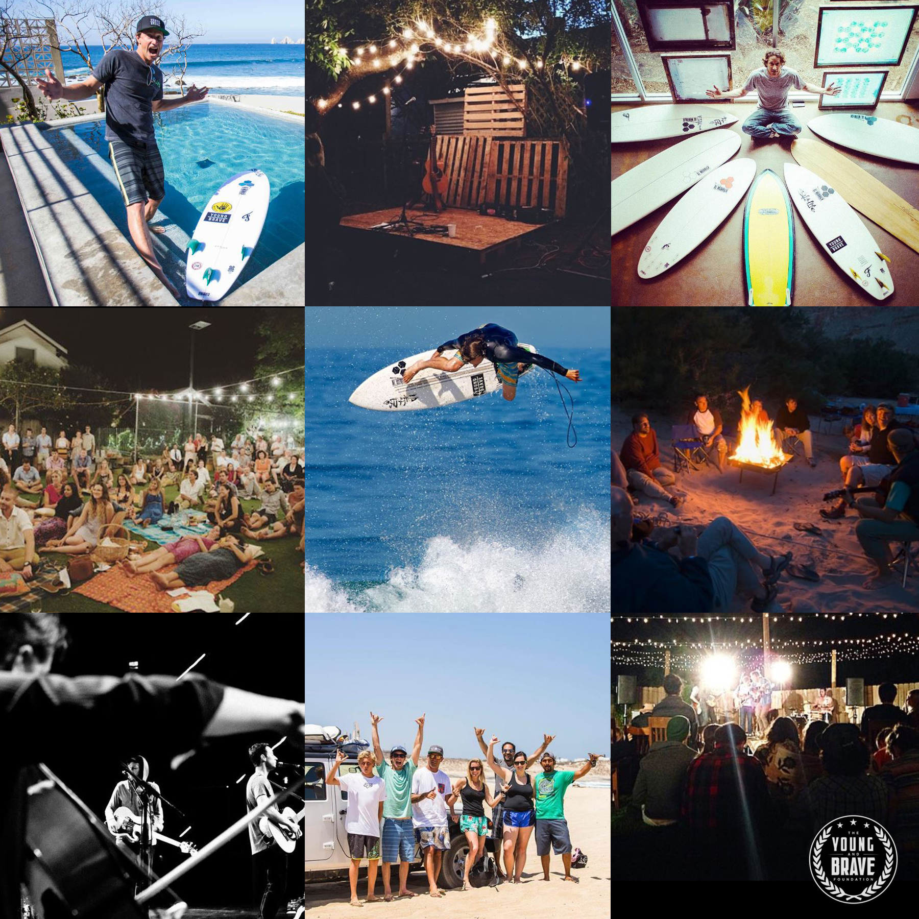 100% of the proceeds from the 1st Surf & Show with Tim Curran will be donated to The Young & Brave Foundation. https://www.theyoungandbrave.com/ Includes - Surfing with Tim, riding some of his favorite surfboards by Channel Islands. 1 hour acoustic performance at your house for as many of your friends as you want to invite. You will also receive a stacked shwag bag from Tim's sponsors. Presented by MANSA VIDA. For booking contact mansavidaco@gmail.com