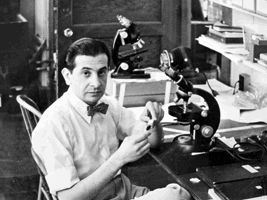 Salomon Hakim in his lab.