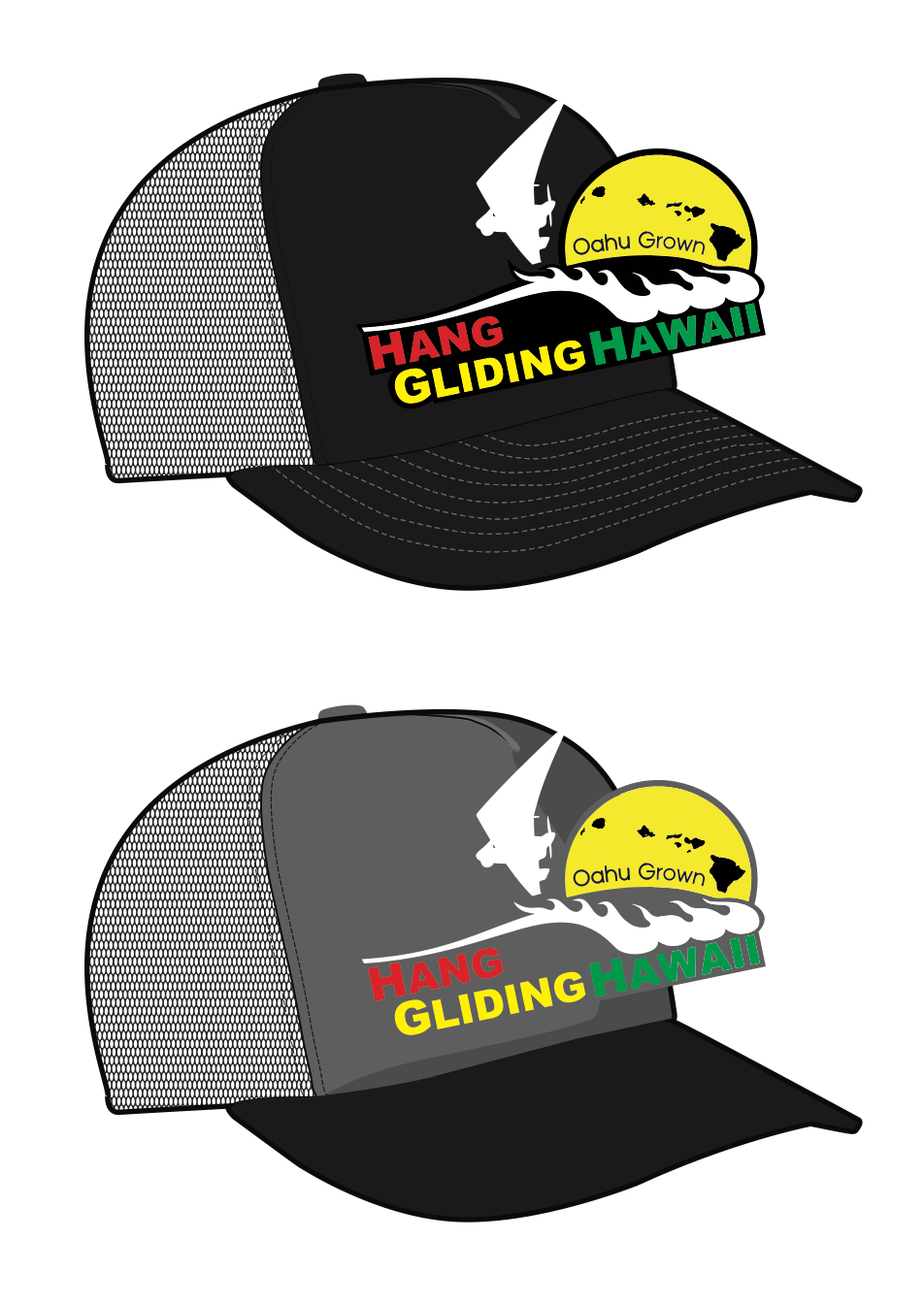  Black on Black Trucker Hats 