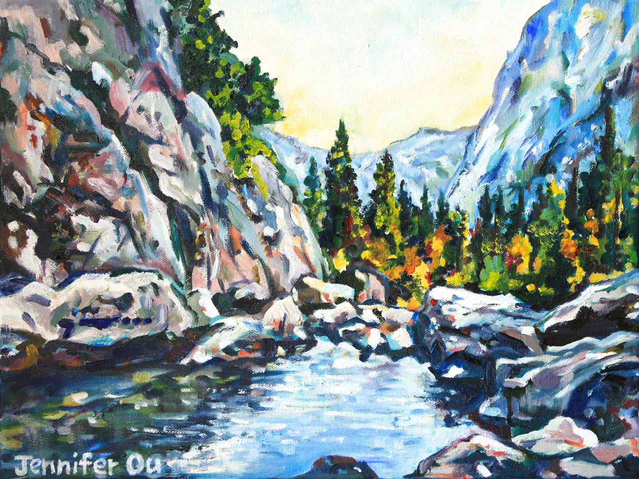 Lower Yosemite Falls , 12x16.