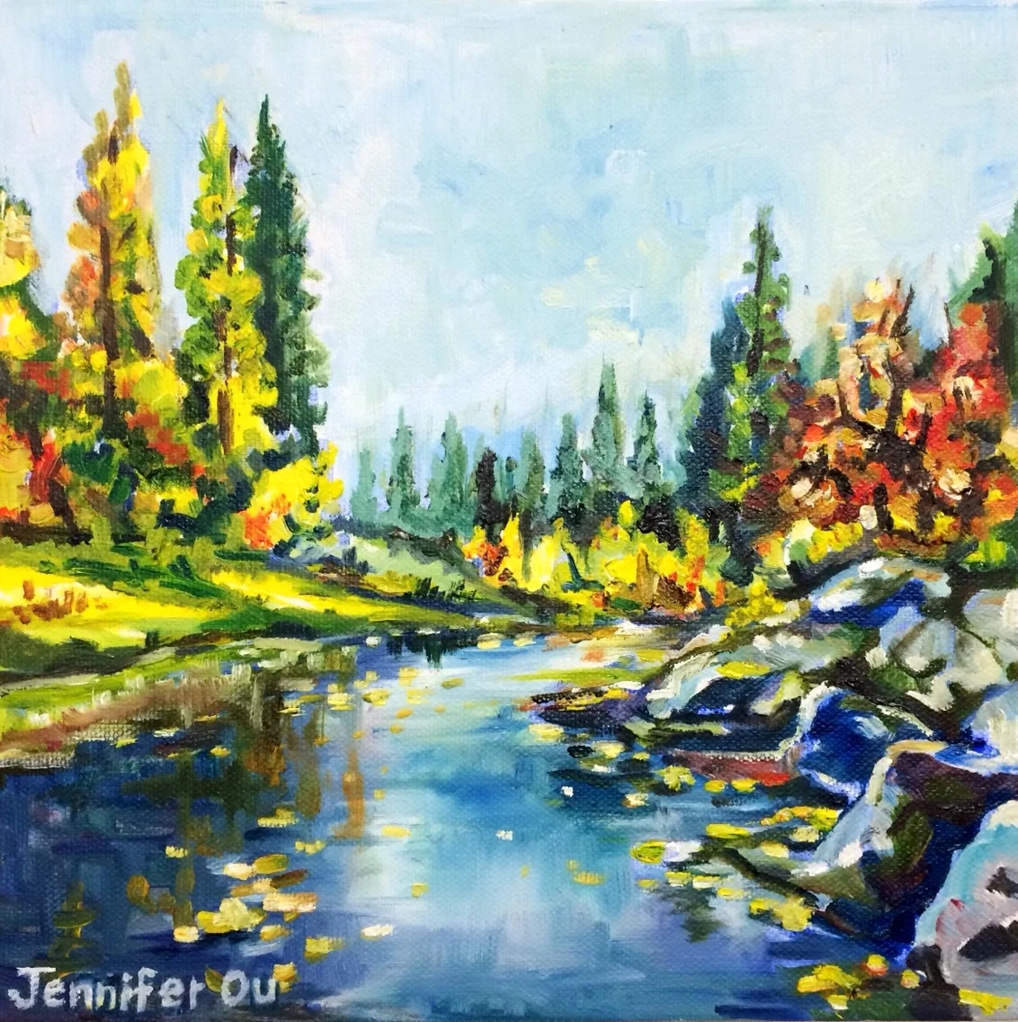 River of Mercy (Merced River of Yosemite), 10x10