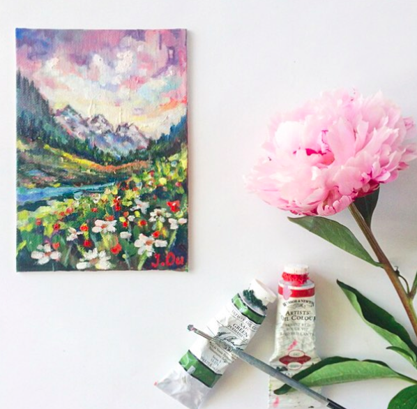 Where the Wildflowers Grow (2015), 5x7.