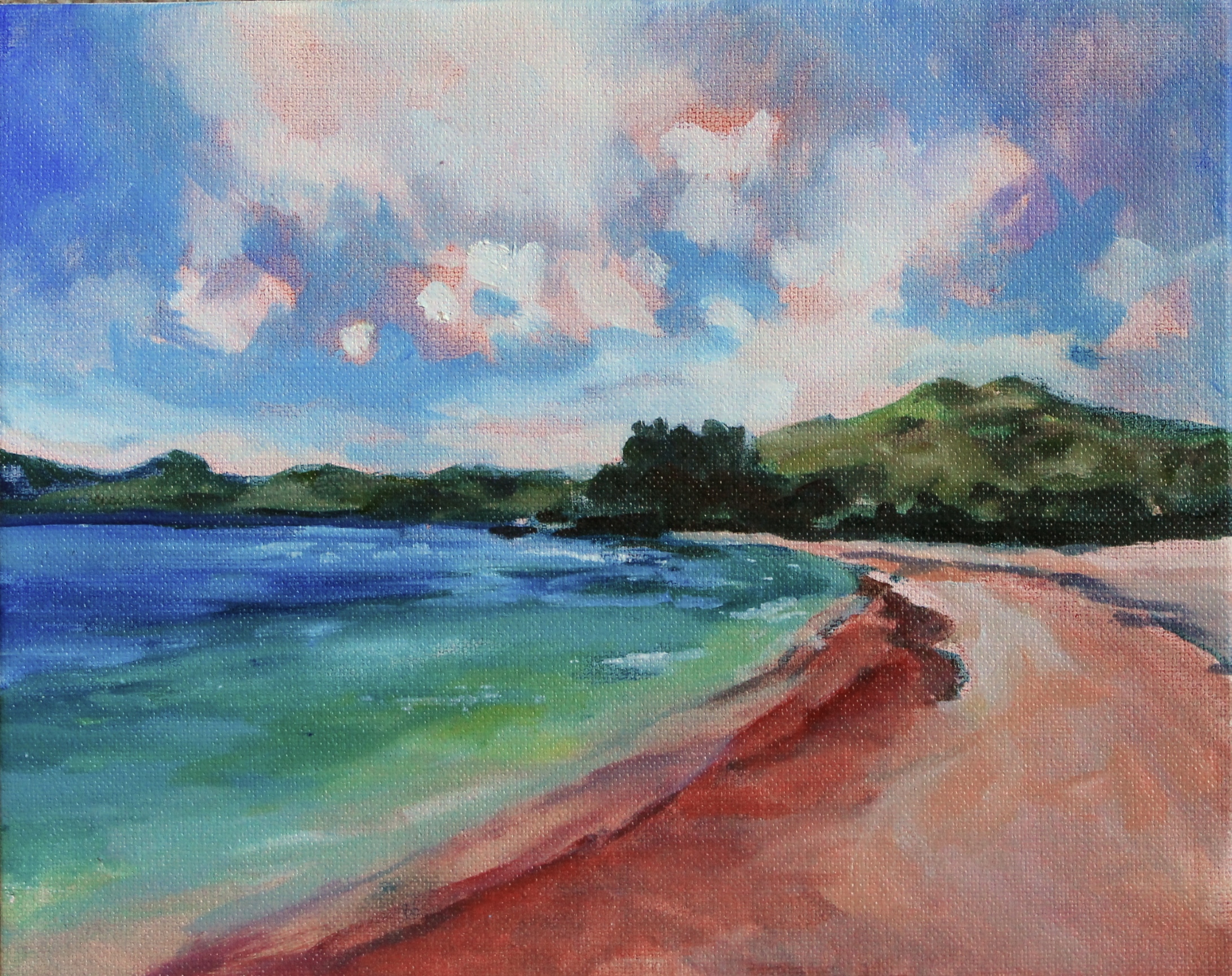 Pink Beach, Indonesia 8x10. SOLD
