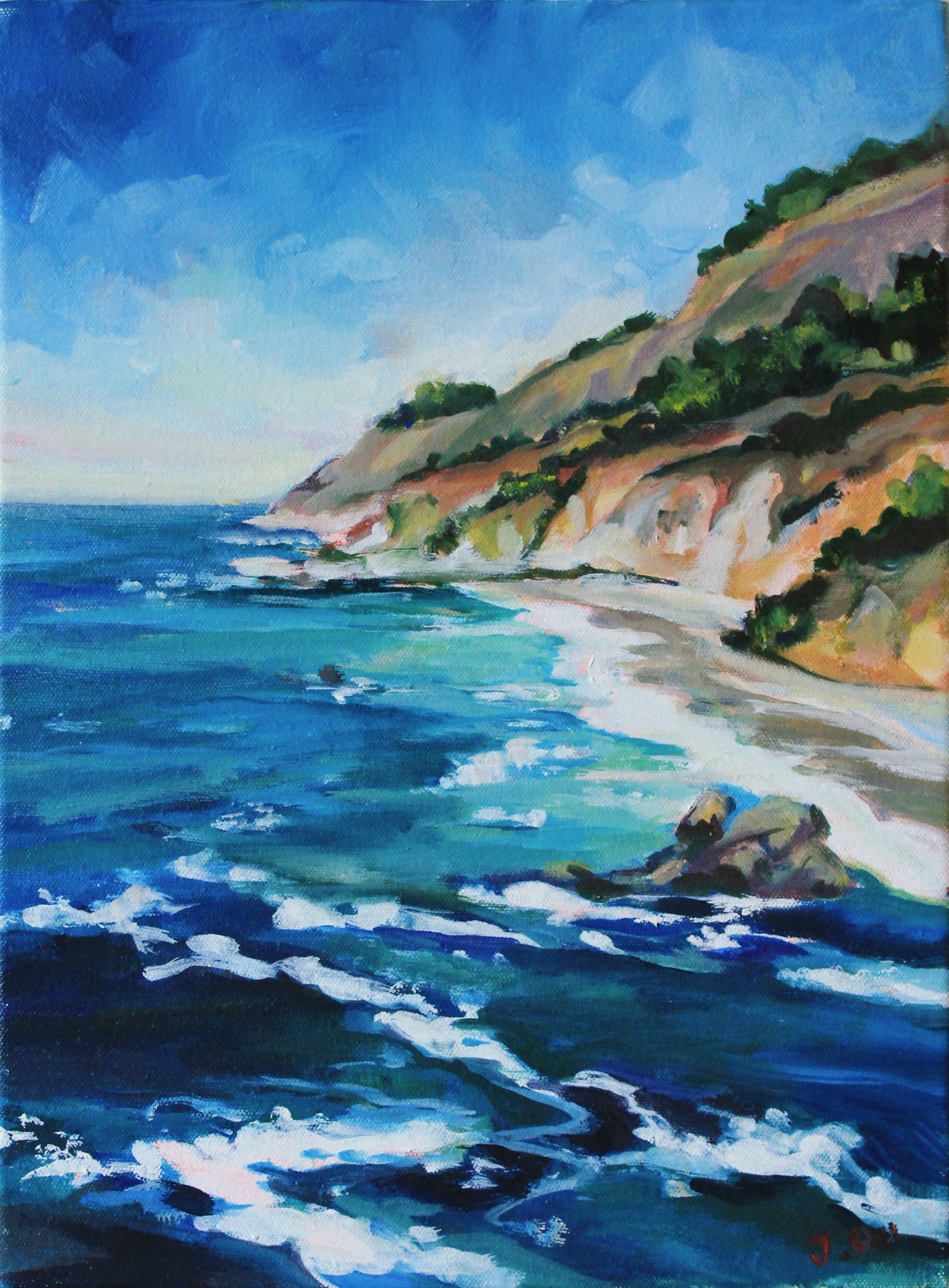 Along the Salty Coast 12x16, oil on canvas. Sold.