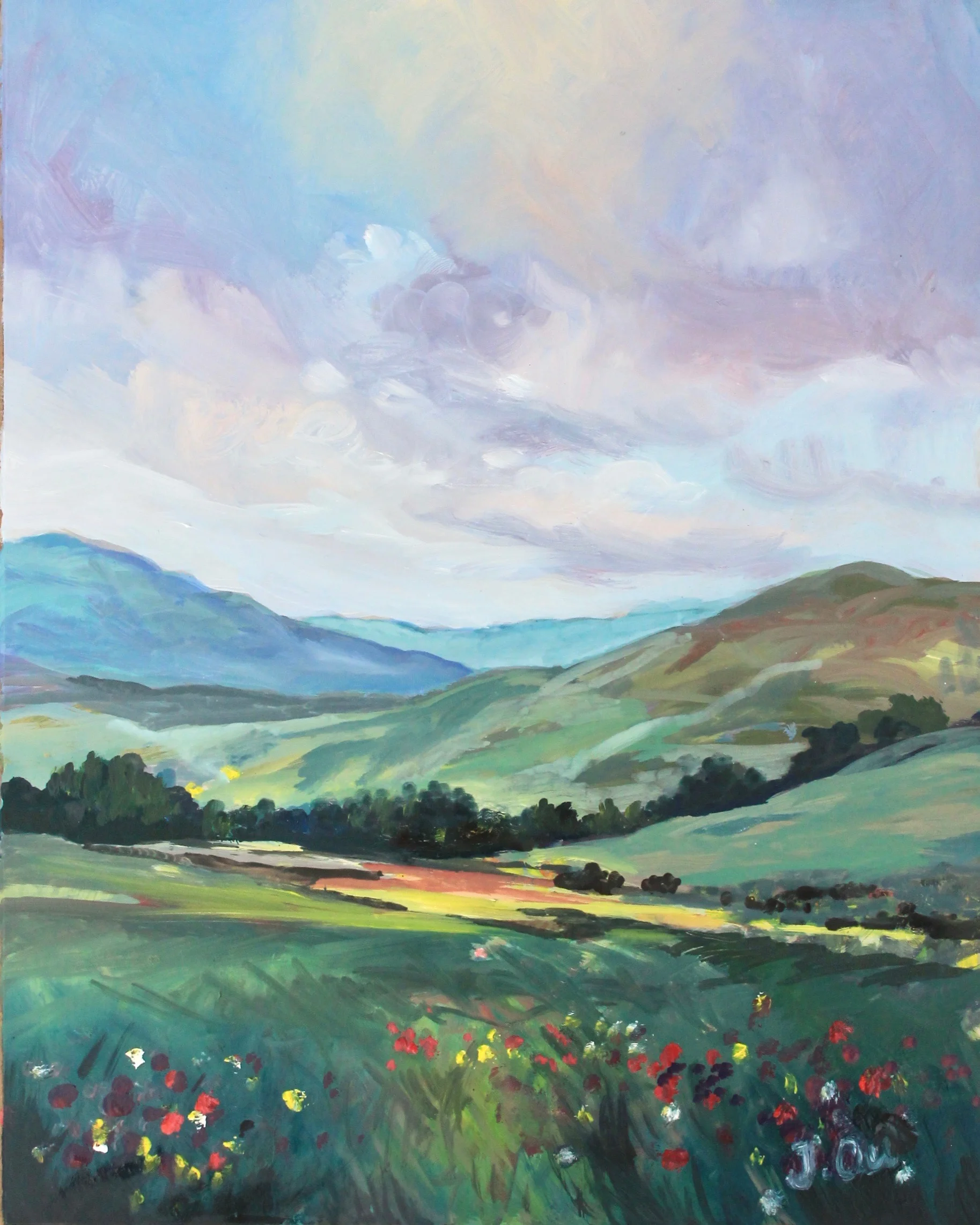 Hills & Valleys, 8x10 - sold