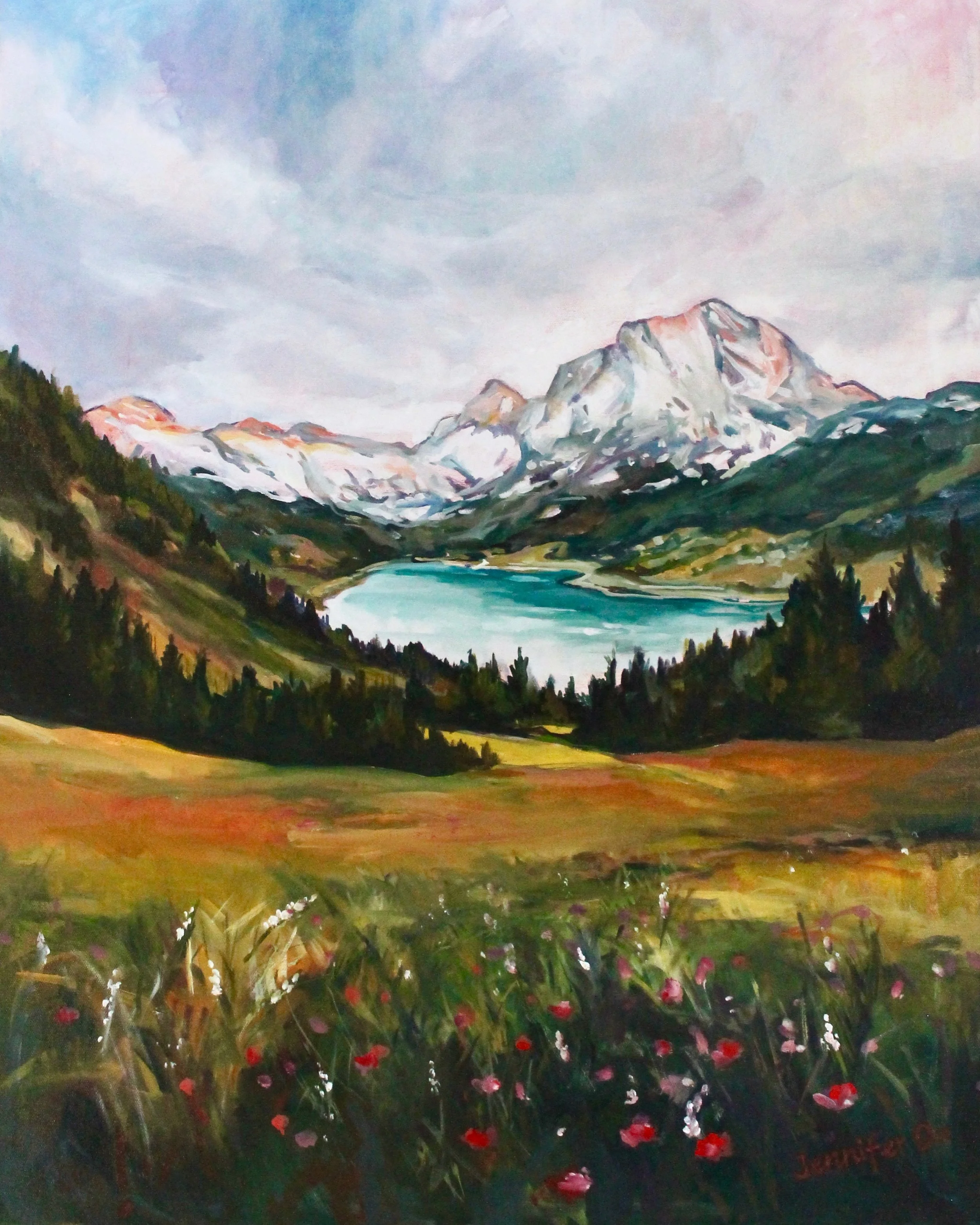 In the Quietness. 24x30, oil on canvas. Sold.