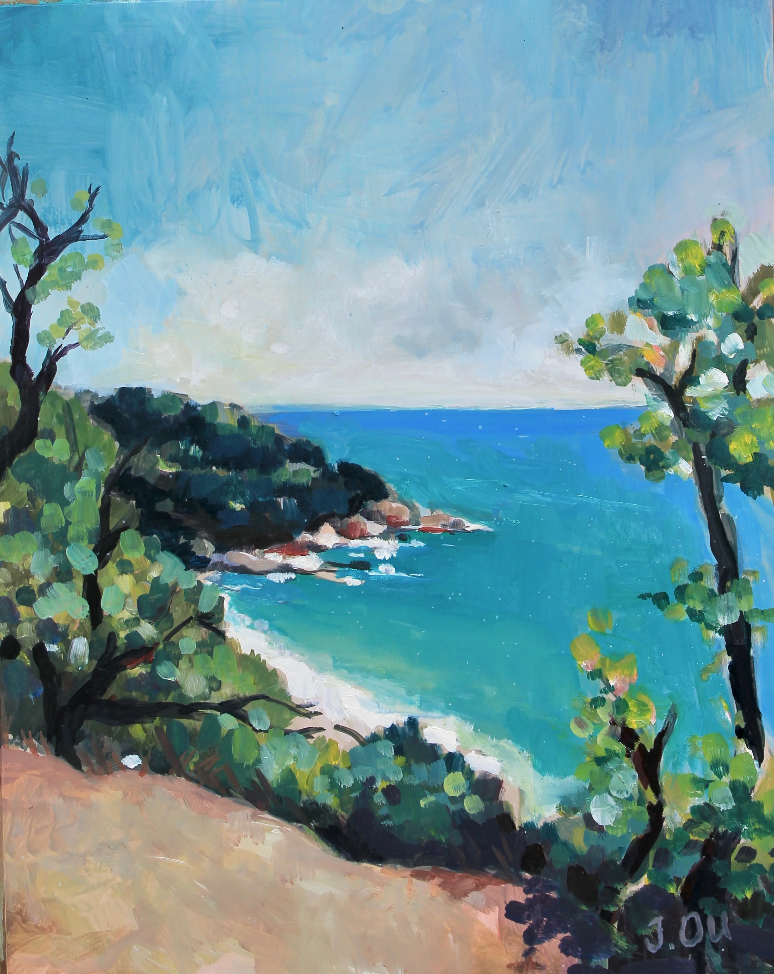 Costa del Sol 8x10, oil on board. Available.