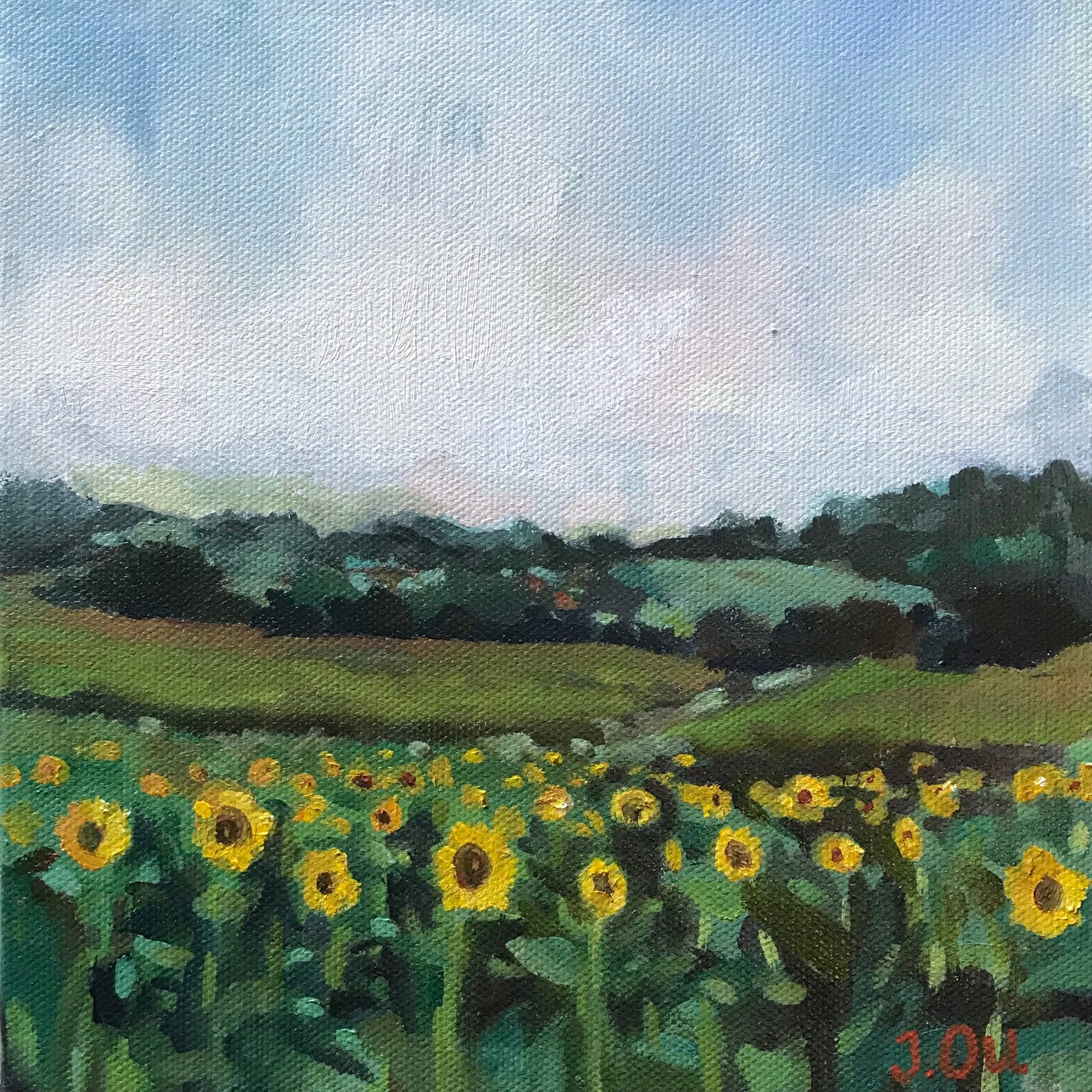 Like a Thousand Suns. 8x8, oil on canvas.