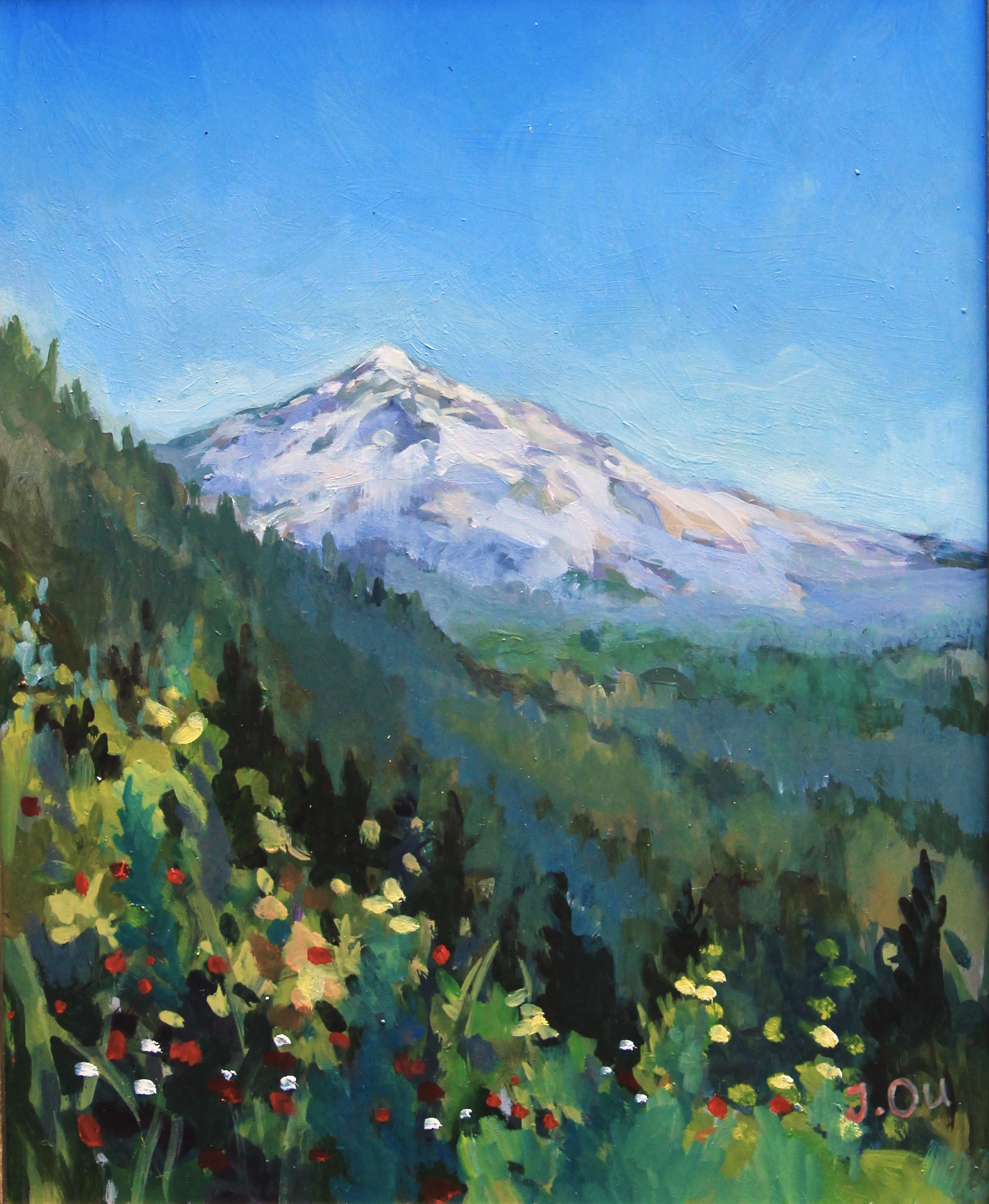 Mt. Hood (No.3) 8x10, oil on panel.