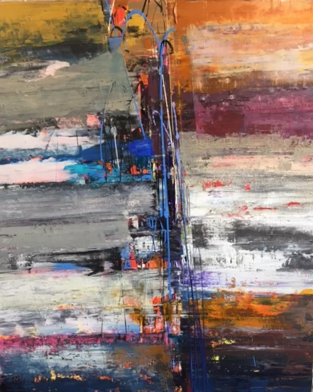 Palisades 48" x 40" Acrylic on canvas