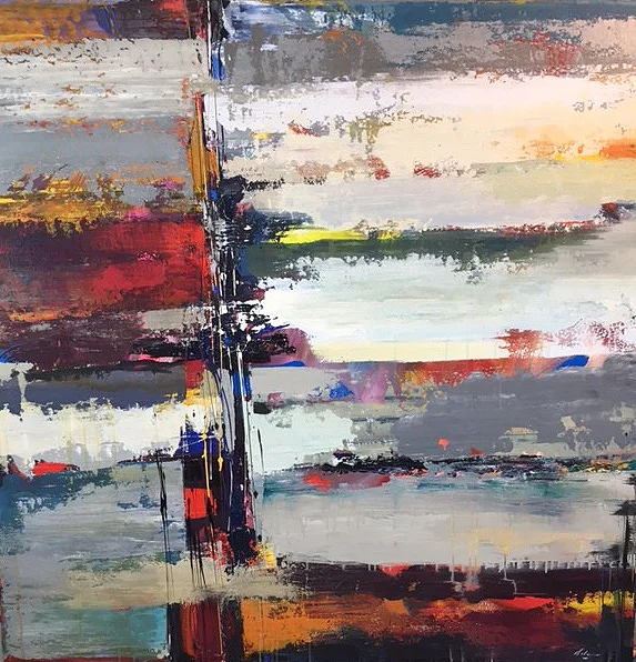 La Malbaie, 60x60, 2018, acrylic on canvas