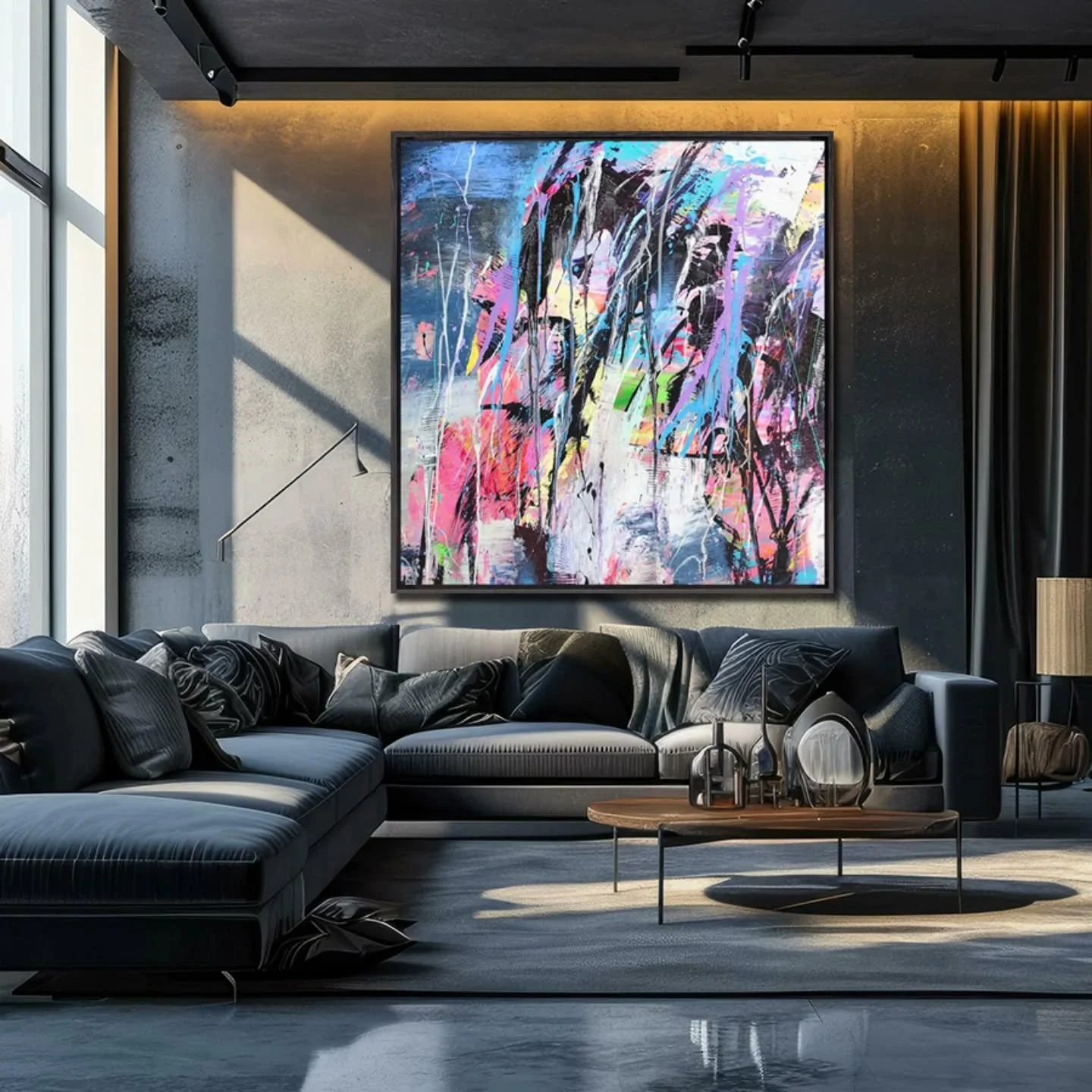 Adamo&rsquo;s abstract compositions are distinguished by their vibrant chromatic palette, dynamic spatial organization, and a synthesis of geometric and gestural elements. His work often reflects a postmodern sensibility, merging influences from mid-