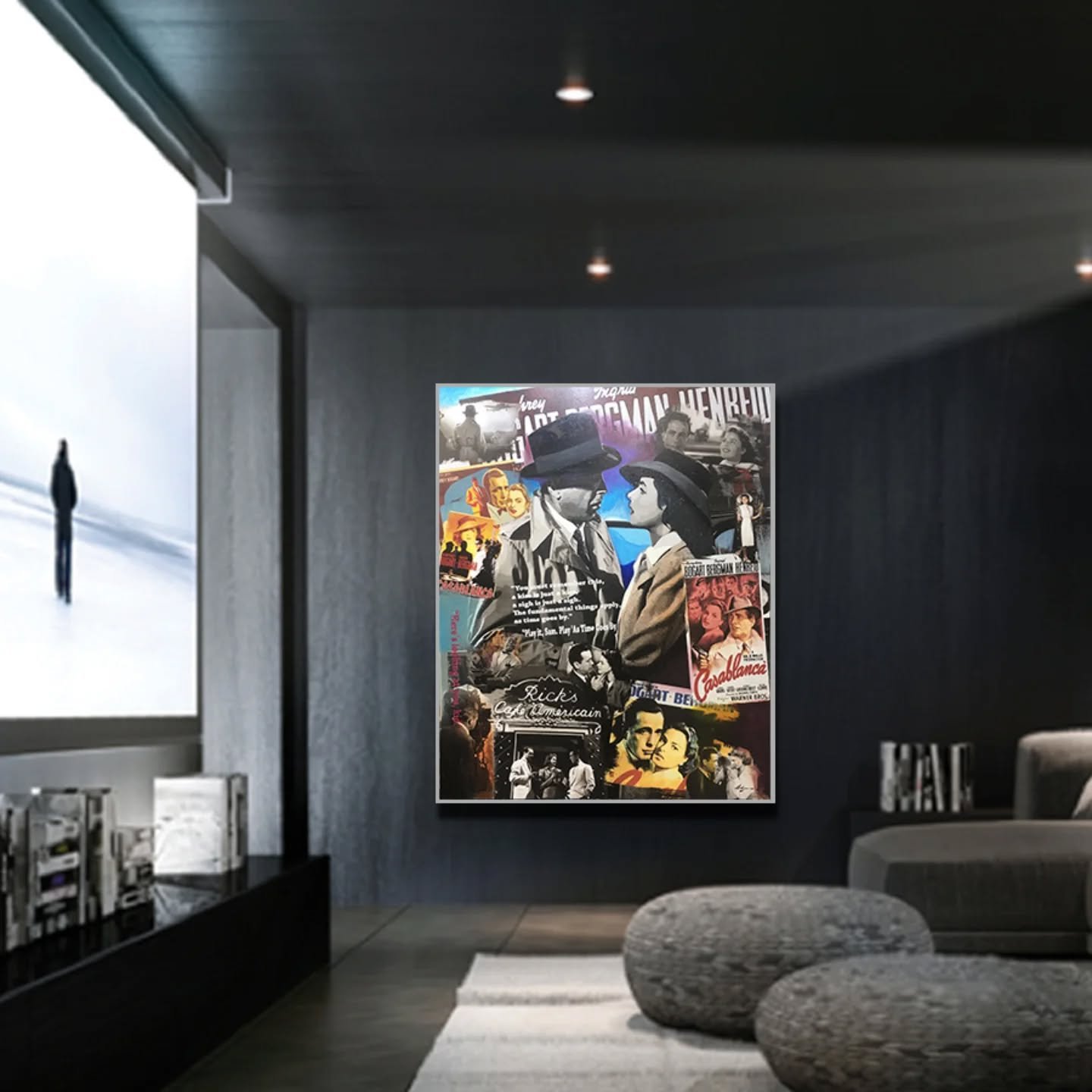 Adamo's tribute to the Golden Age classic
 " Casa Blanca" 52"x 42" (private collection).
-JC(curator)

#pietroadamo #pietroadamogallery #casablanca