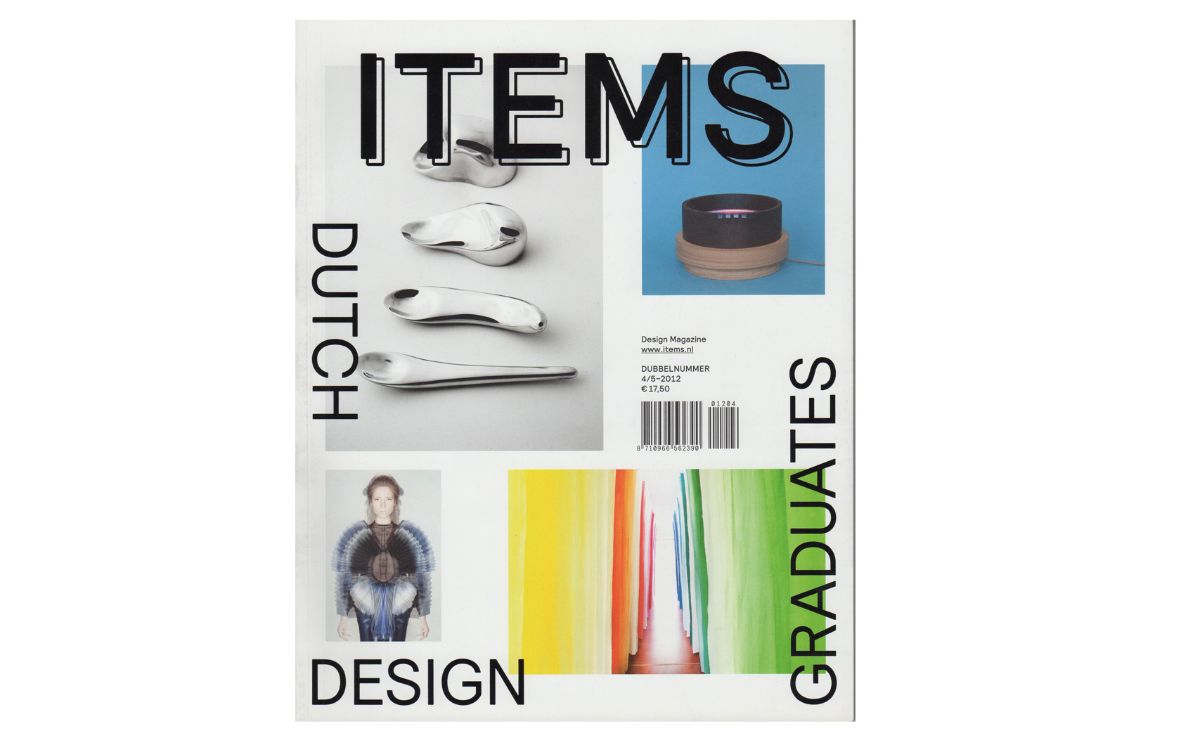  Items magazine used to be one of the leading magazine for design in The Netherlands. Their yearly selection of graduates is a tastery for upcoming talent.&nbsp;The 2012 graduates selection - unfortunately the last selection Items has been able to pu