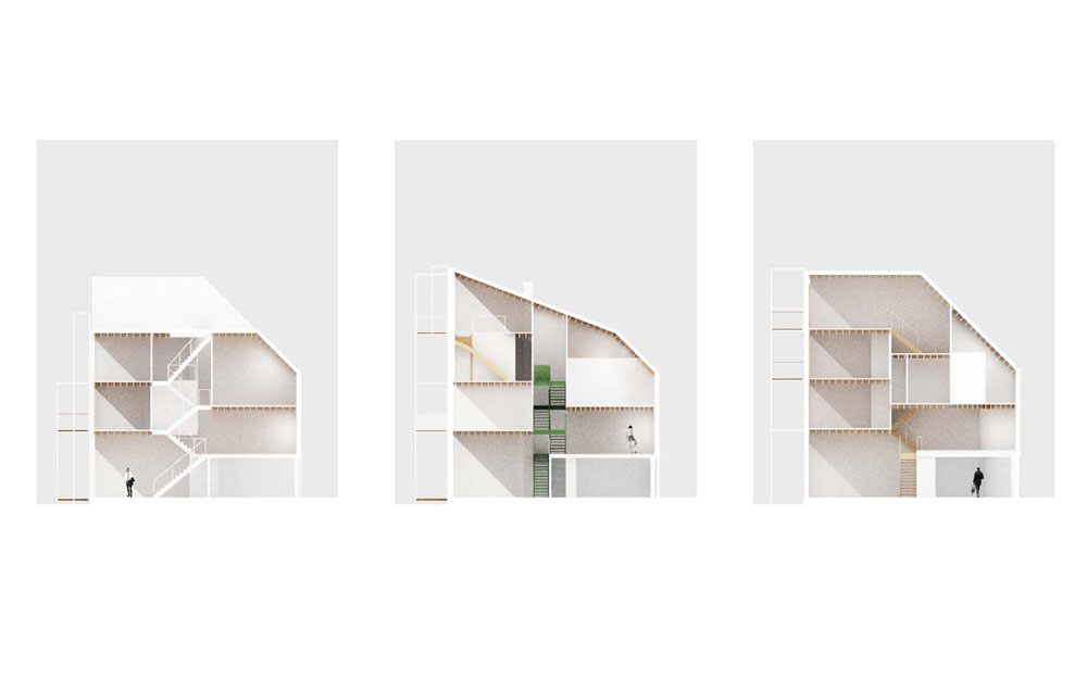 All families all chose a specific spatial configuration, according to their individual way of life. 