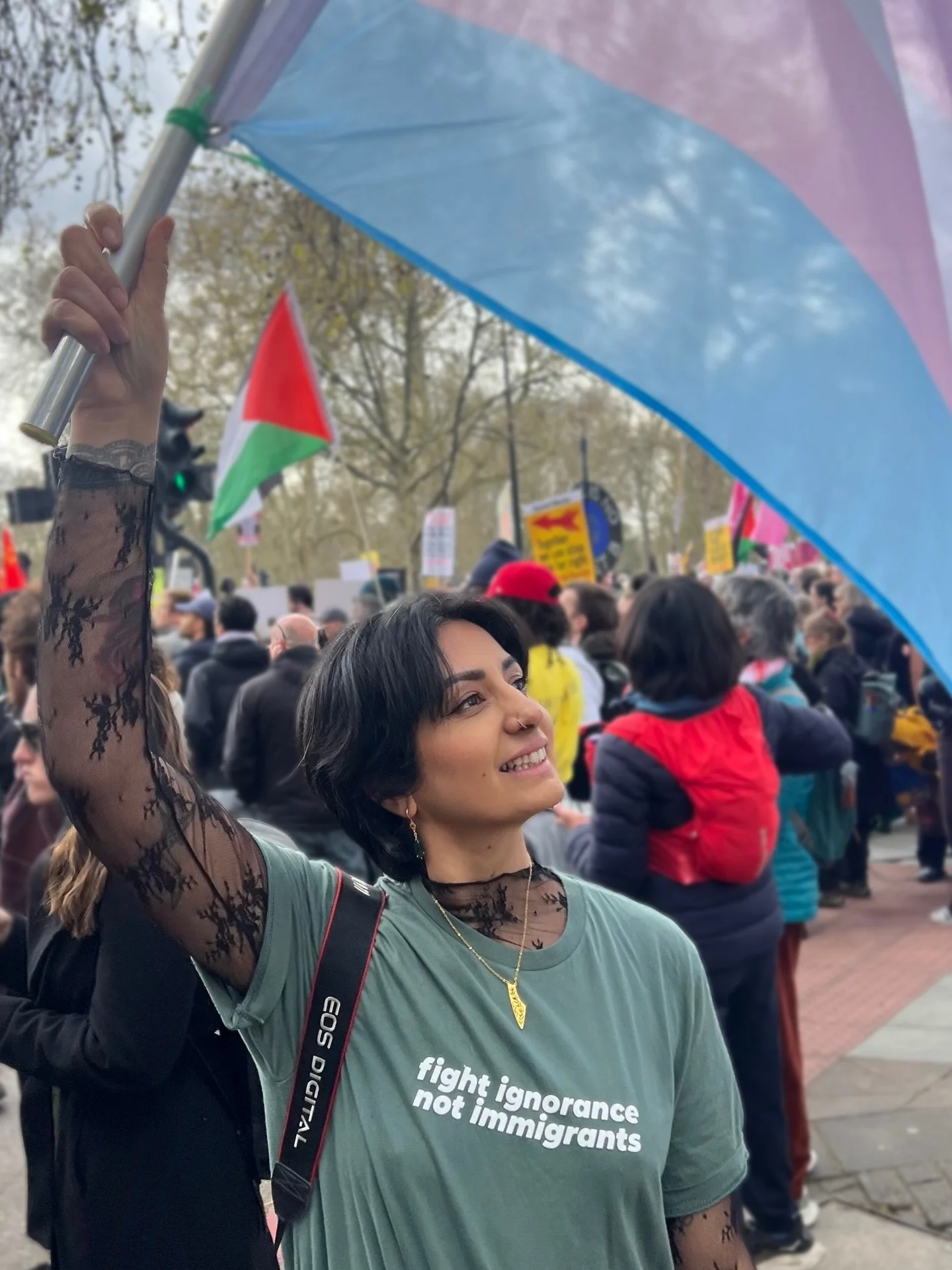 Still thinking about the @togetheralliance march on Saturday. There were so many families, children and even pets! People would catch your eye and smile, a huge wide beautiful smile. As if to say &ldquo;I see you and love you&rdquo;. Everyone would h