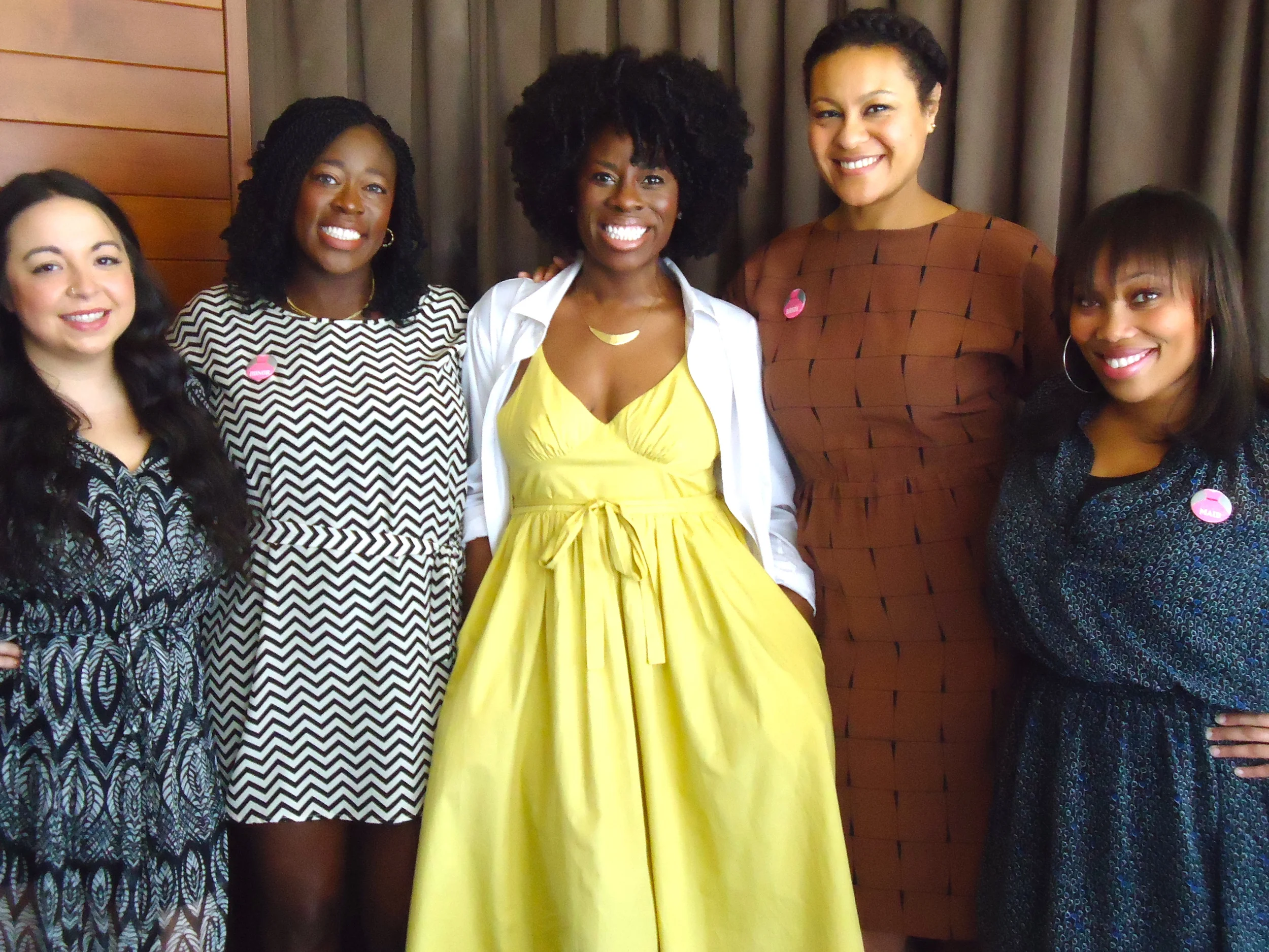 My bridesmaids. From right to left: Amanda, Andrea, Elina and Terry. My dress is from French Connection. Collar shirt from Uniqlo.