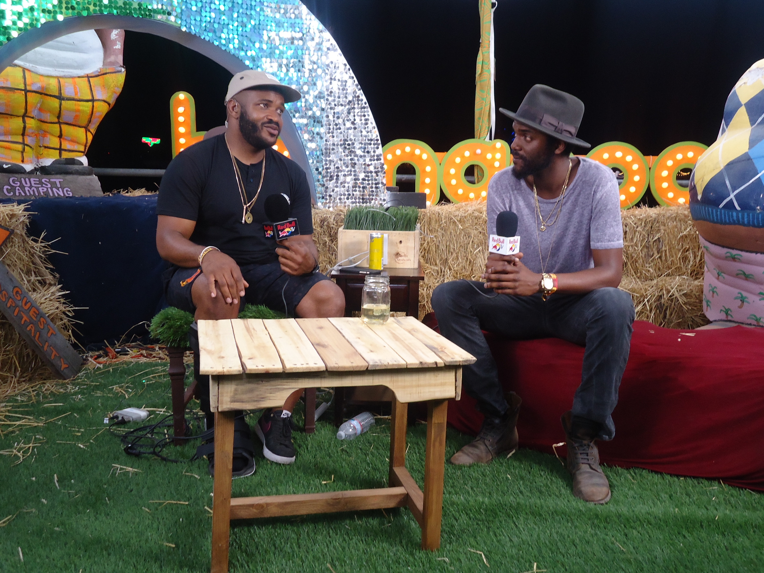 Sal Masekela interviewing Gary Clark Jr. at Sal's world.