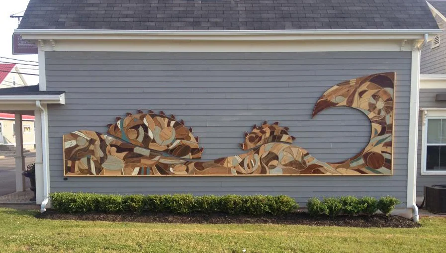 Outdoor Wooden Mural