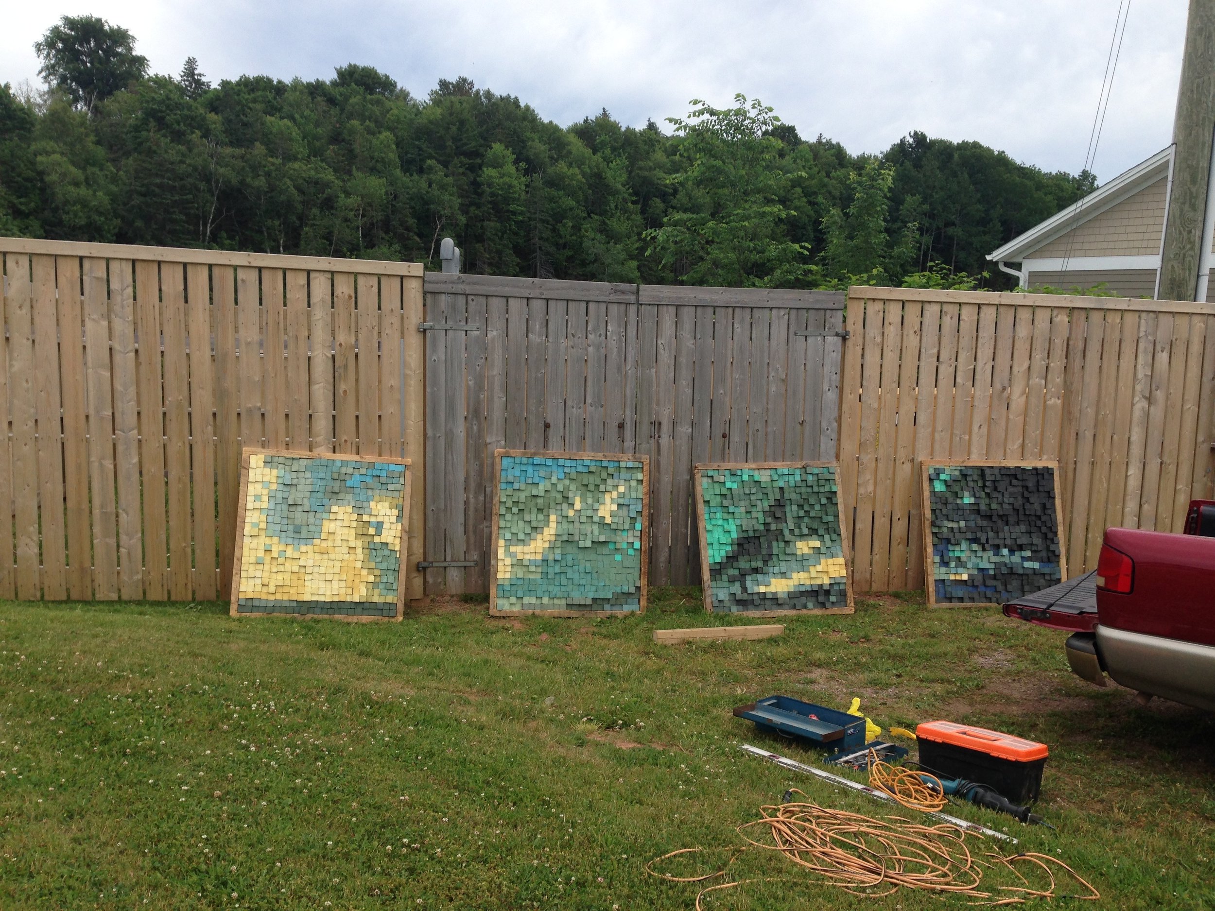 Ready to be installed on to the fence.