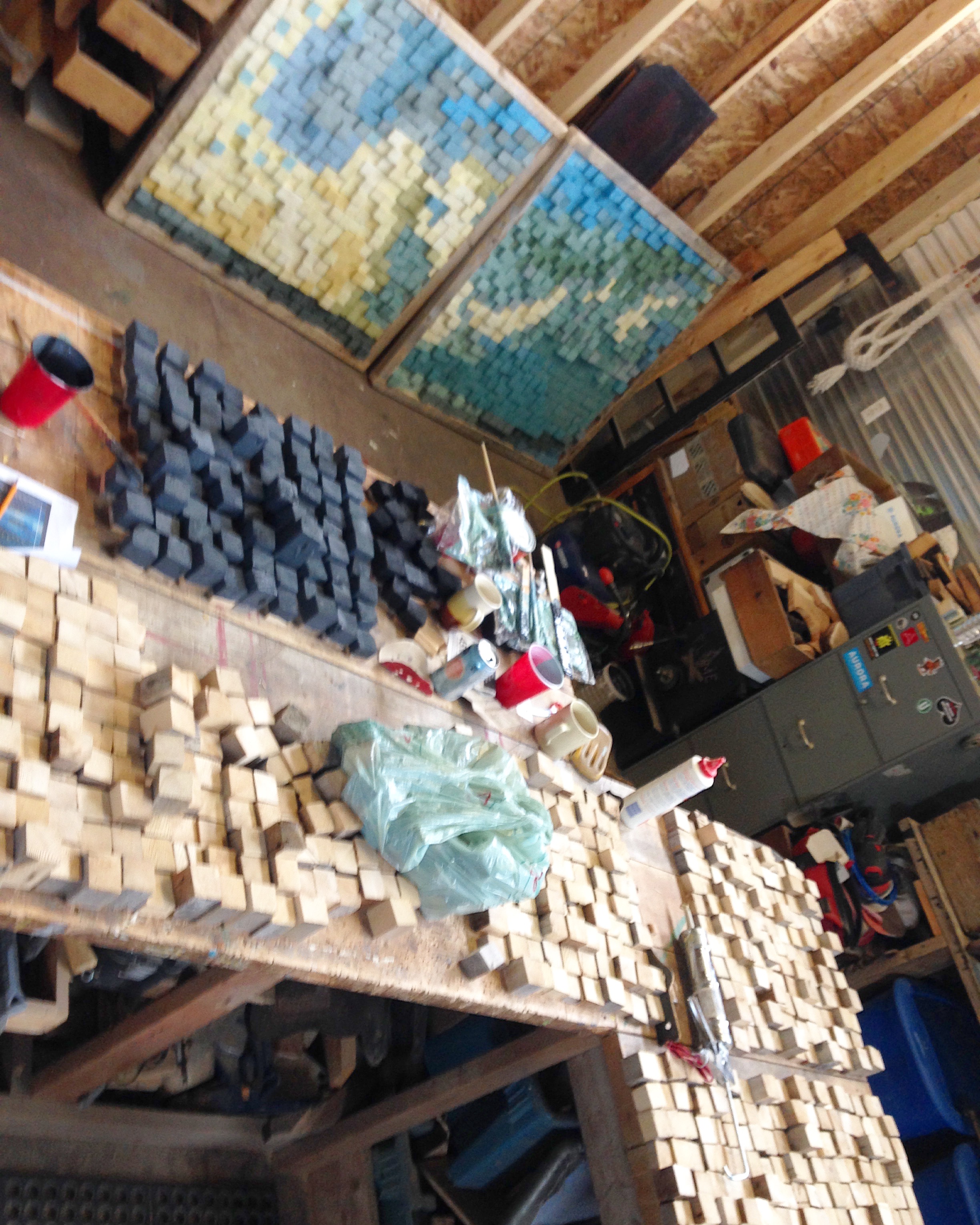 The studio was pretty block-swamped for a few weeks.