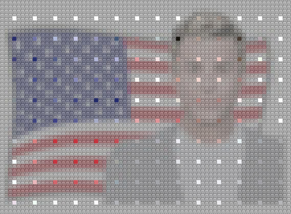 Jacob (112 x 152 cm) Jacob is the name given by Linguatec Apps to its English (U.S.) male voice . This image merges the likeness assigned to that voice with a visualization of the human body produced via Google's artificial neural network .