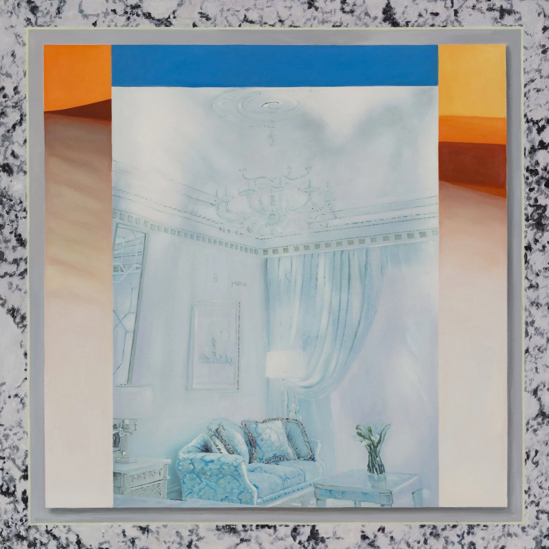   Palm Jumeirah  (2020), oil on canvas, 51 x 51 cm 