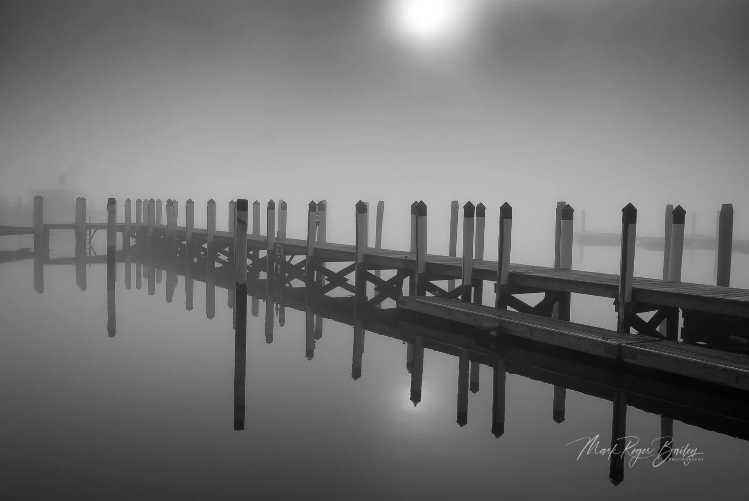 Docks in Winter by Mark Roger Bailey