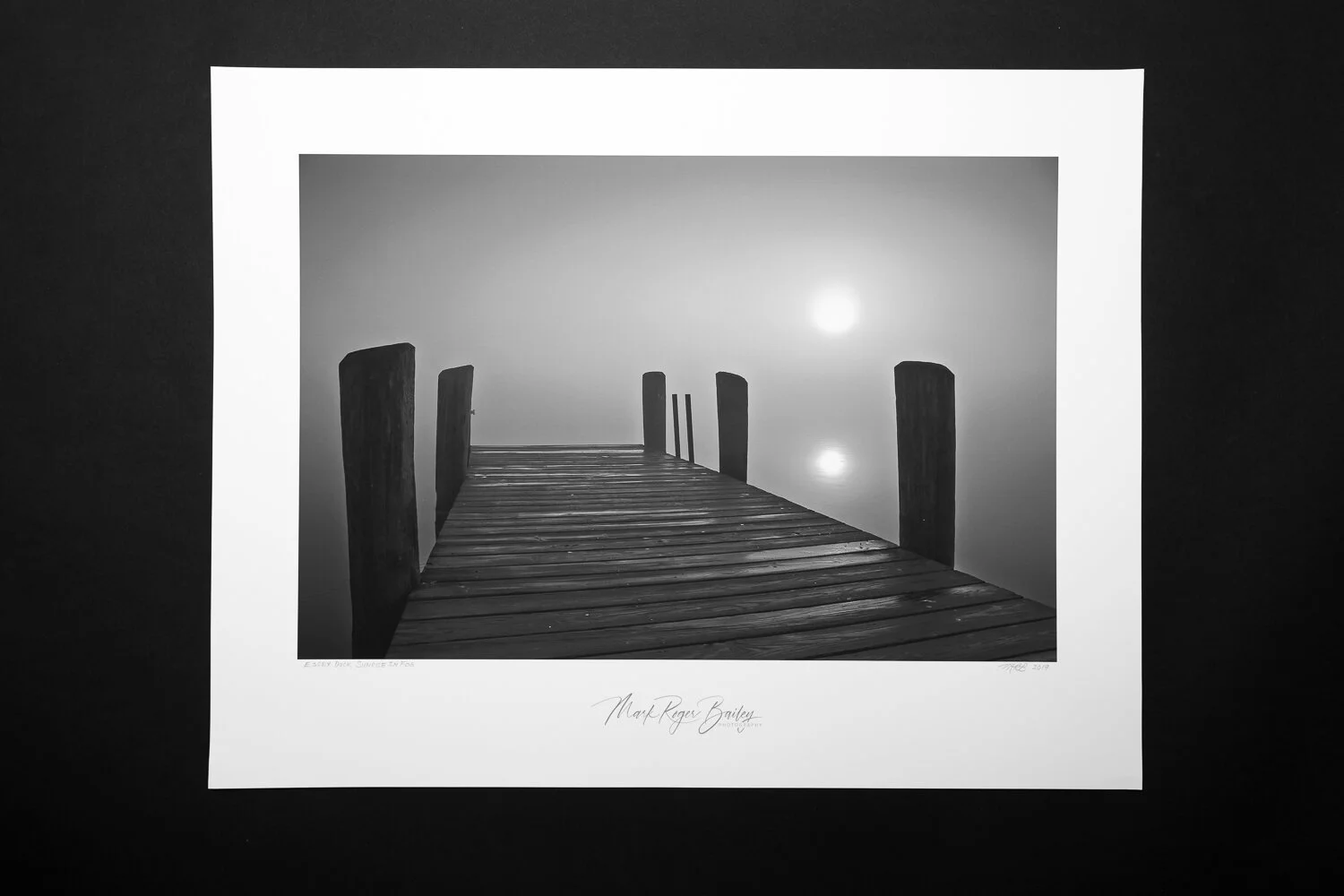 Shoreline - Essex Dock Sunrise in Fog 18x12.jpg